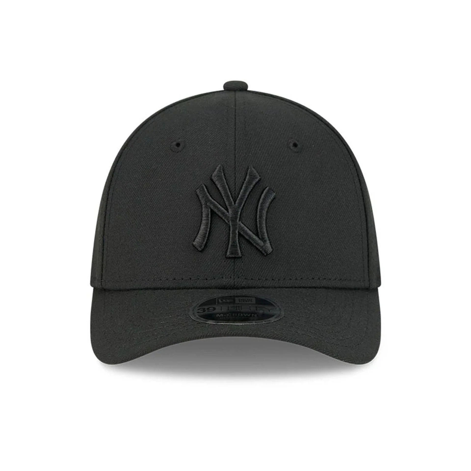 New York Yankees MLB Outline Black 39THIRTY M-Crown Stretch Fit Cap - Image 3