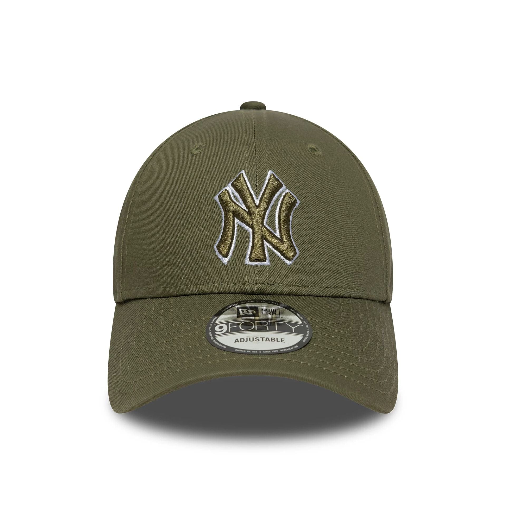 New York Yankees MLB Outline Dark Green 9FORTY Adjustable Cap - Image 2