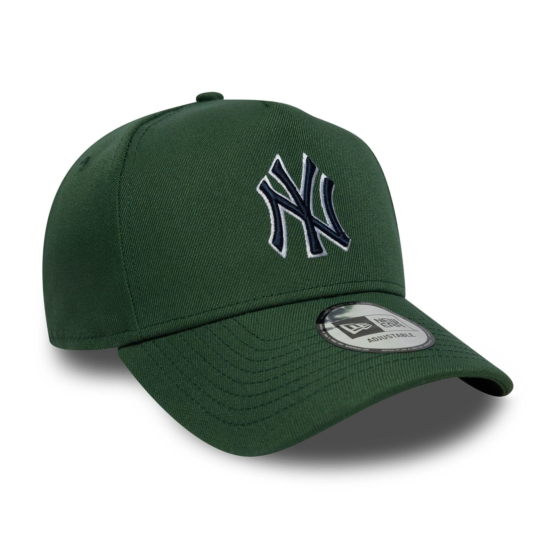 New York Yankees MLB Outline Script Dark Green 9FORTY E-Frame Cap - Image 3