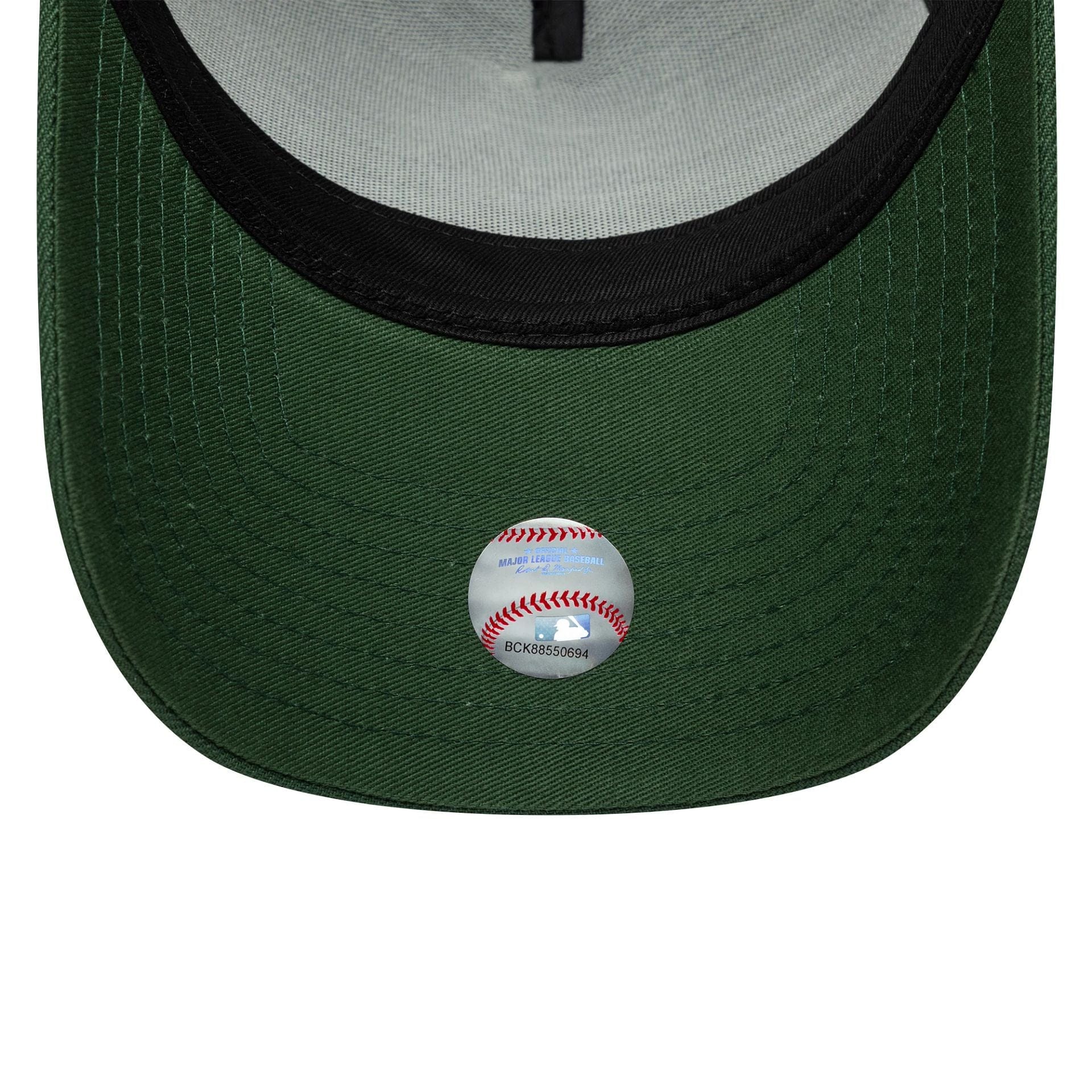 New York Yankees MLB Outline Script Dark Green 9FORTY E-Frame Cap - Image 5