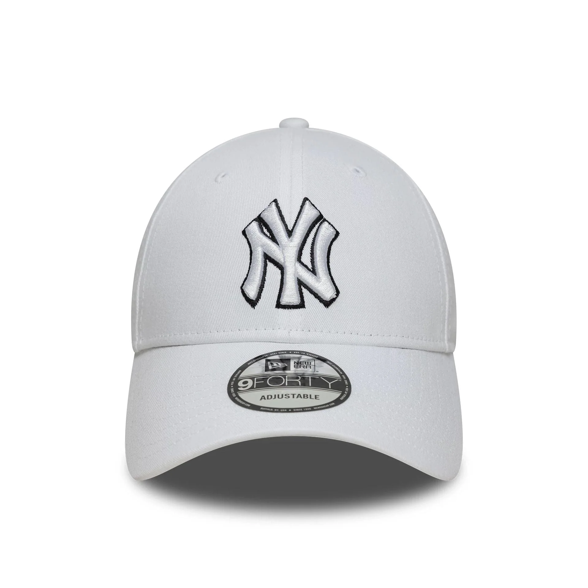 New York Yankees MLB Outline White 9FORTY Adjustable Cap - Image 2
