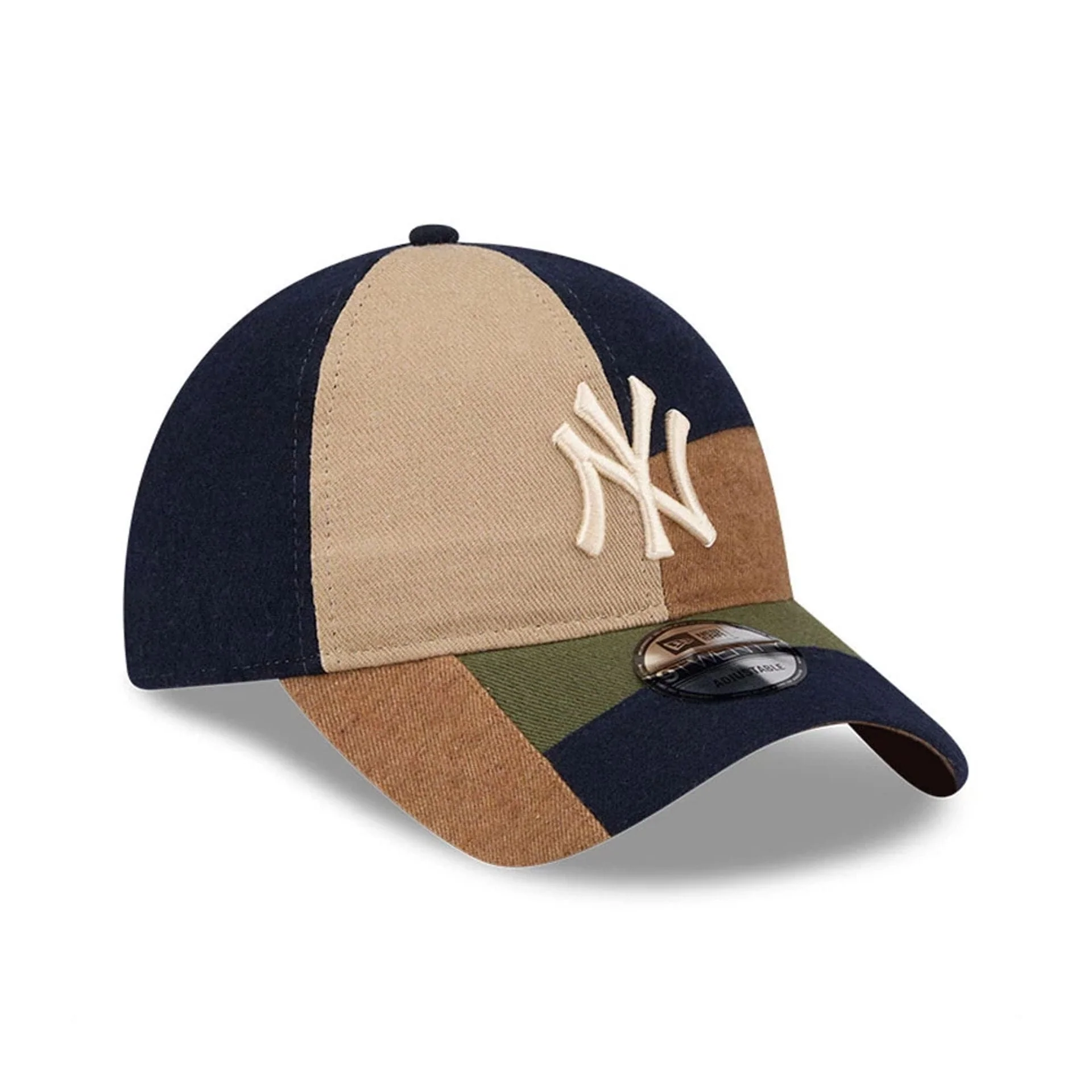 New York Yankees MLB Patchwork Open Brown 9TWENTY Adjustable Cap - Image 4