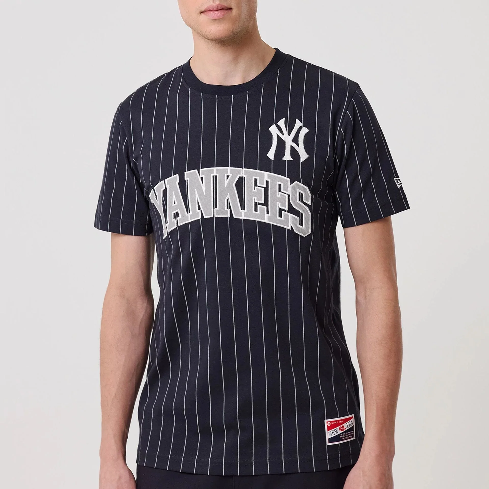 New York Yankees MLB Pinstripe Navy T-Shirt - Image 5