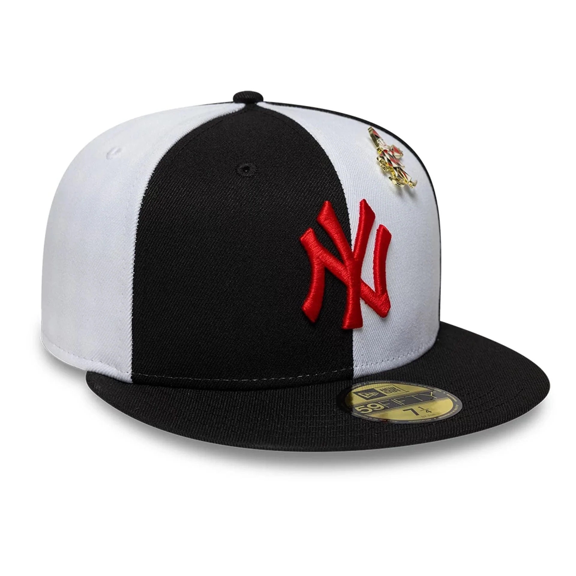 New York Yankees MLB Pinwheel Black 59FIFTY Fitted Cap - Image 4