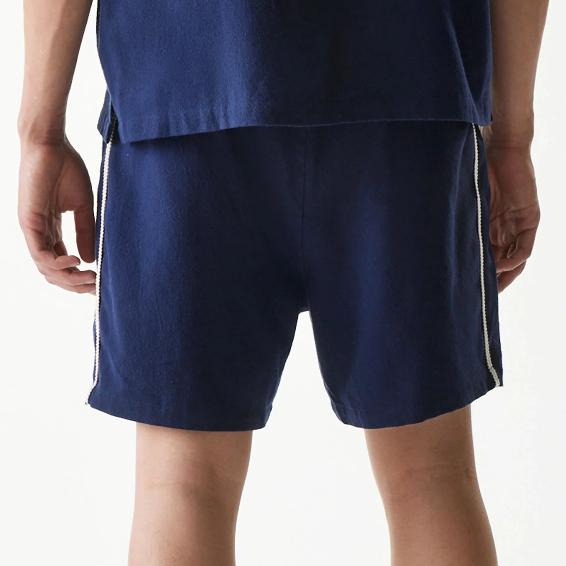 New York Yankees MLB Piping Navy Shorts - Image 6