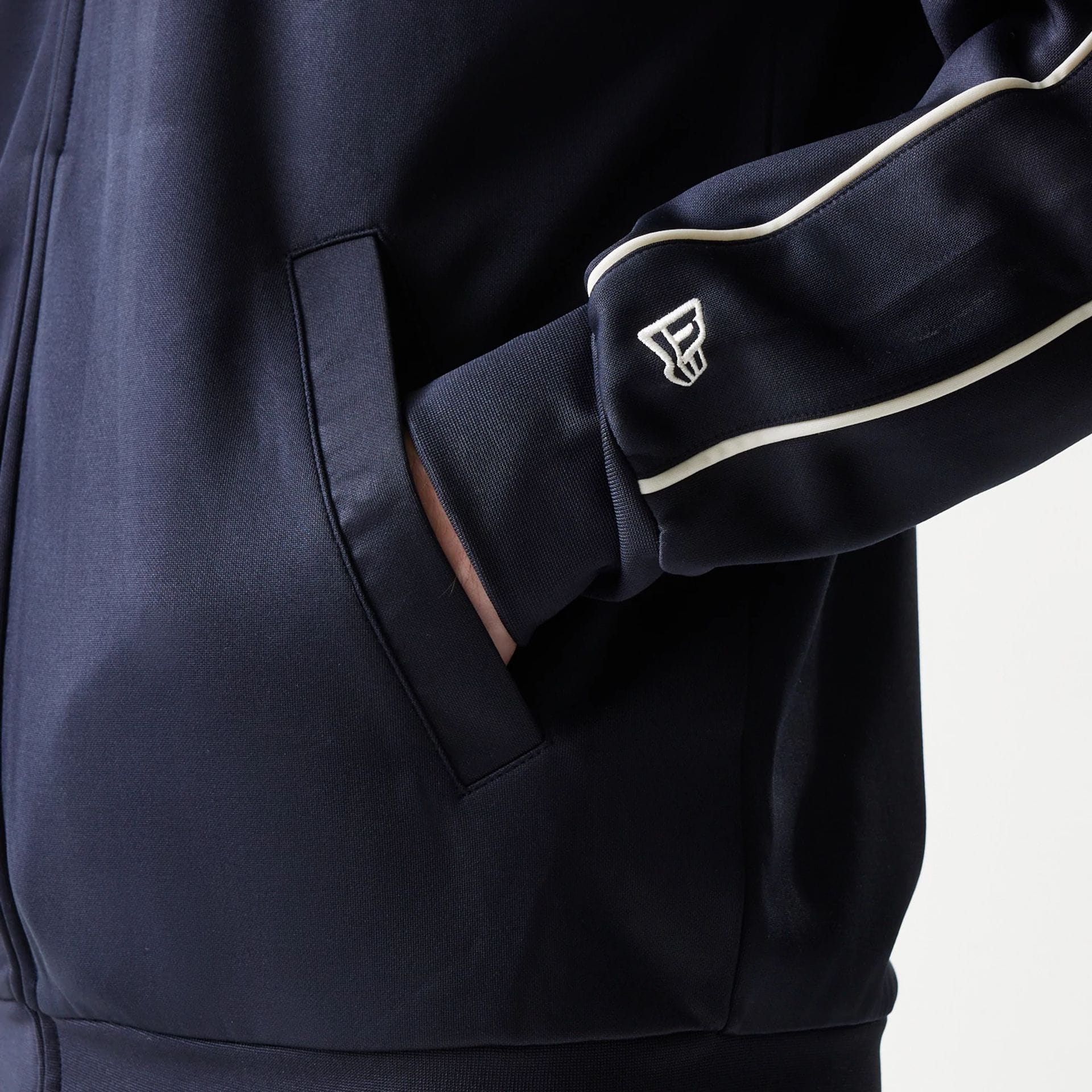 New York Yankees MLB Piping Navy Track Jacket - Image 6