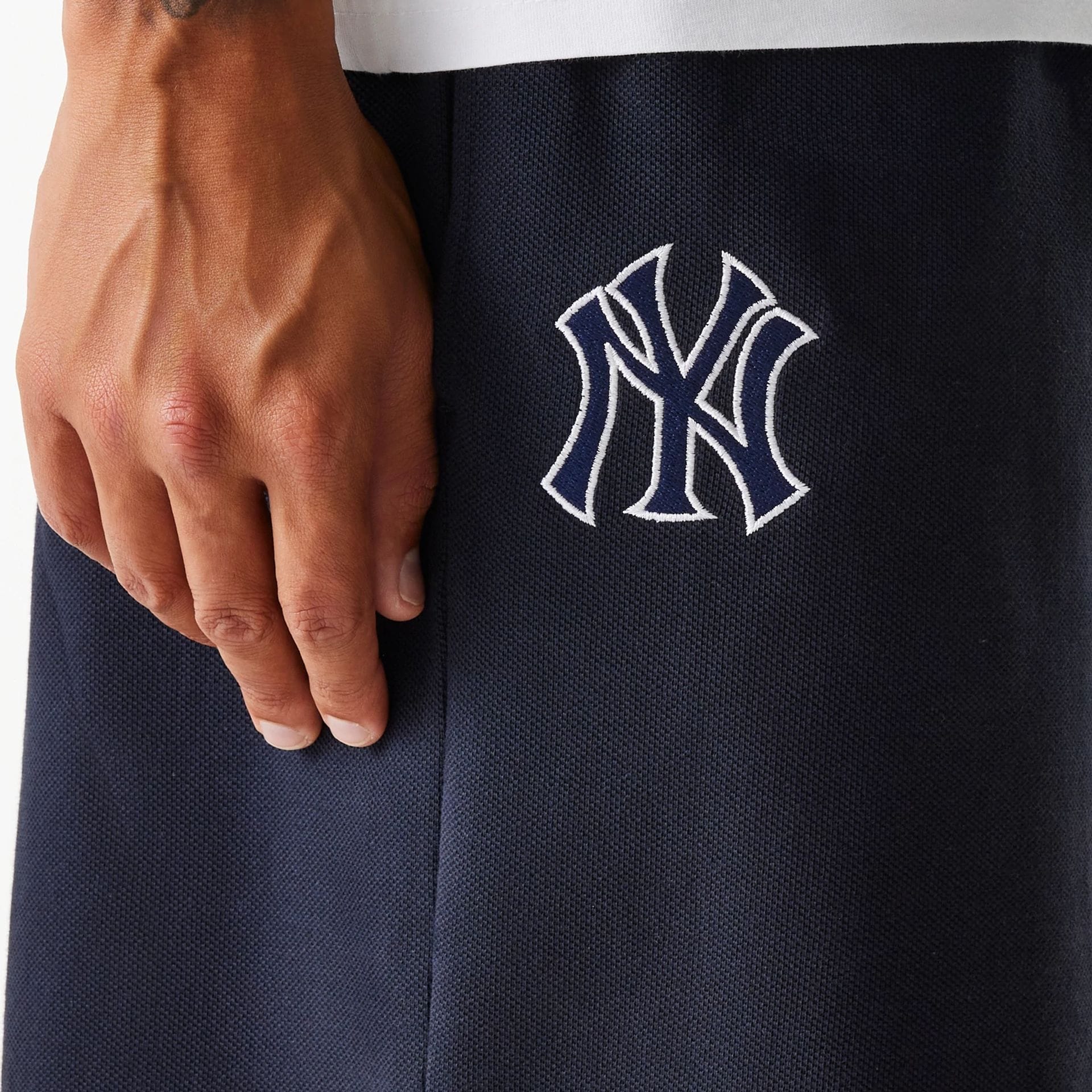 New York Yankees MLB Pique Navy Shorts - Image 8