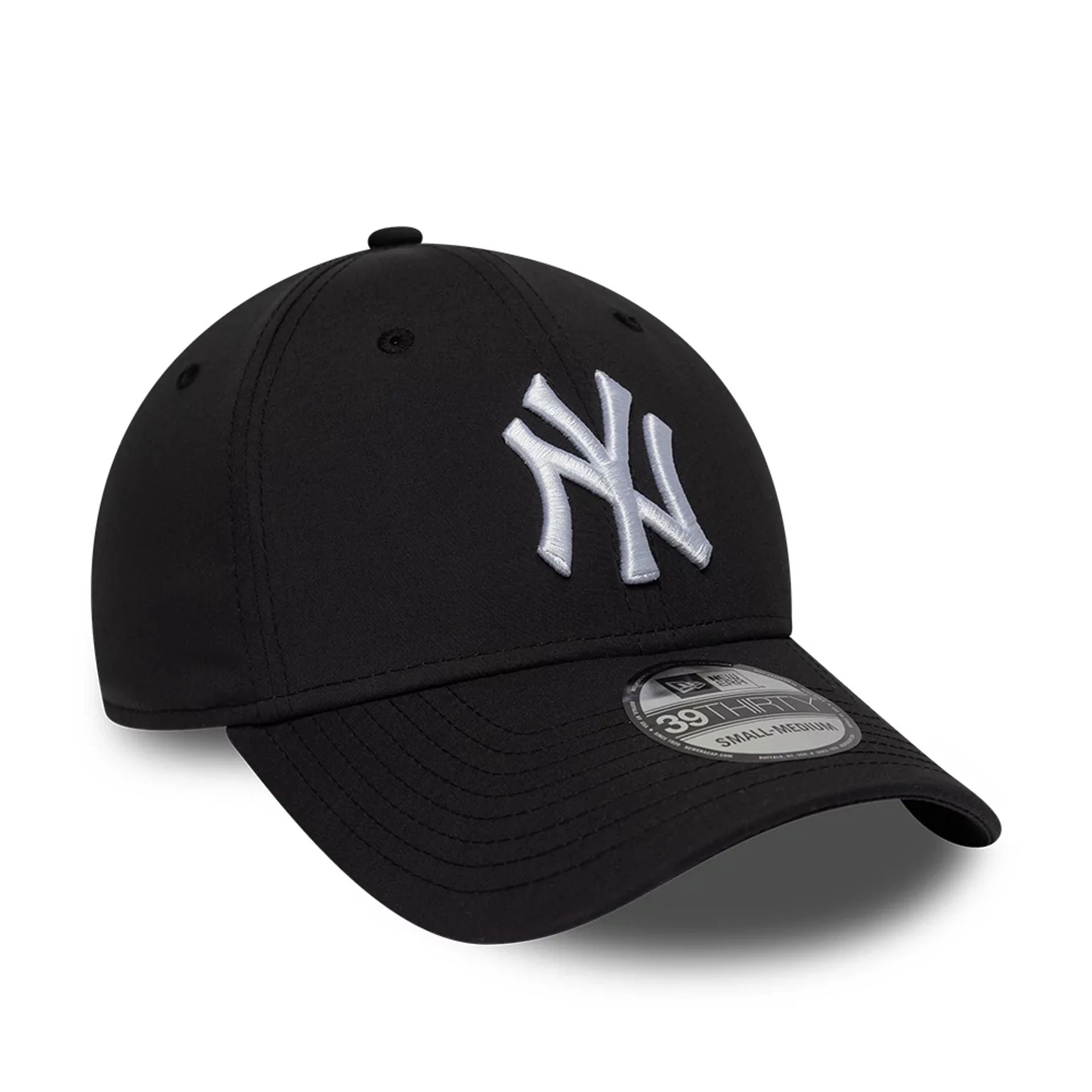 New York Yankees MLB Recycled Black 39THIRTY Stretch Fit Cap - Image 3