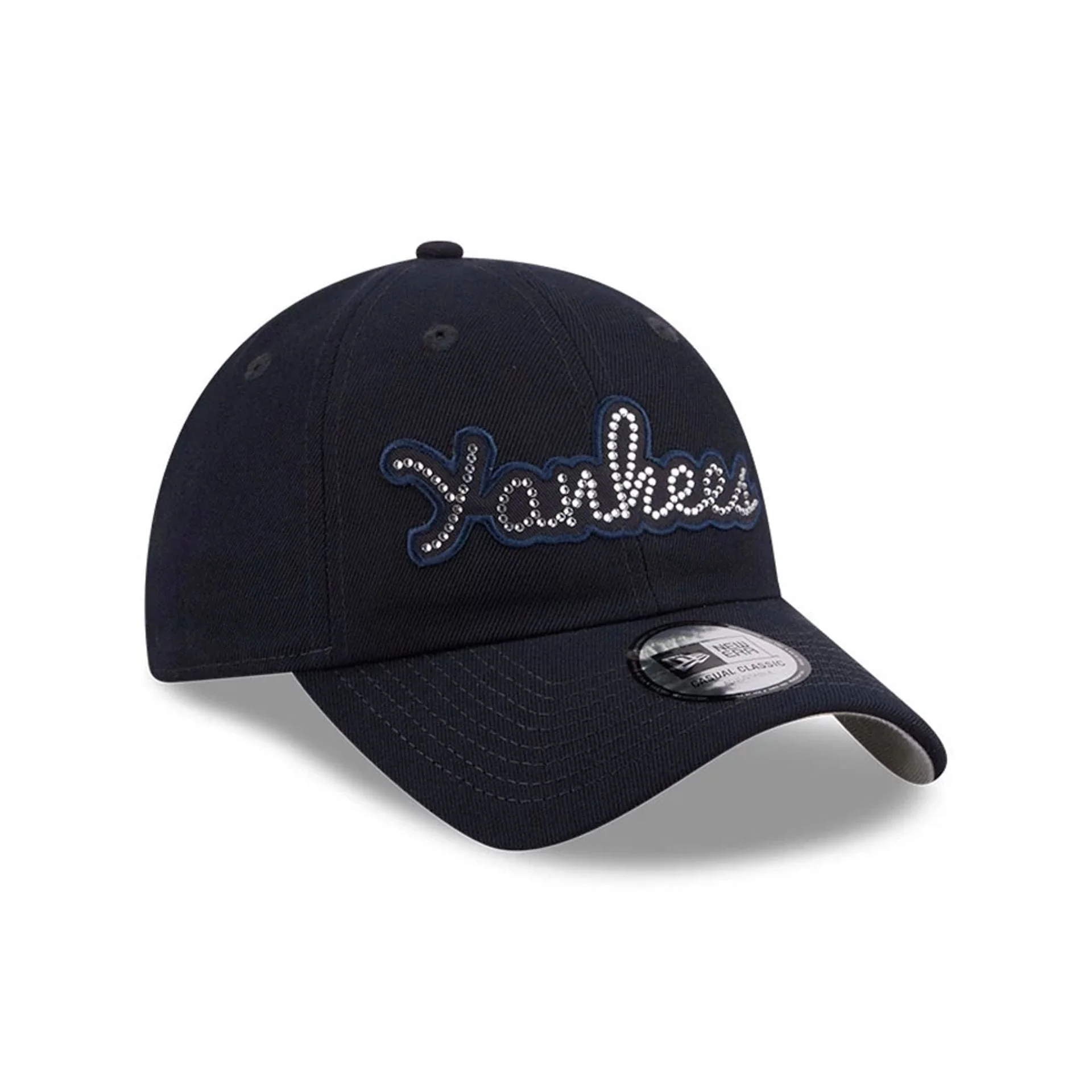 New York Yankees MLB Rhinestone Navy Casual Classic Adjustable Cap - Image 4