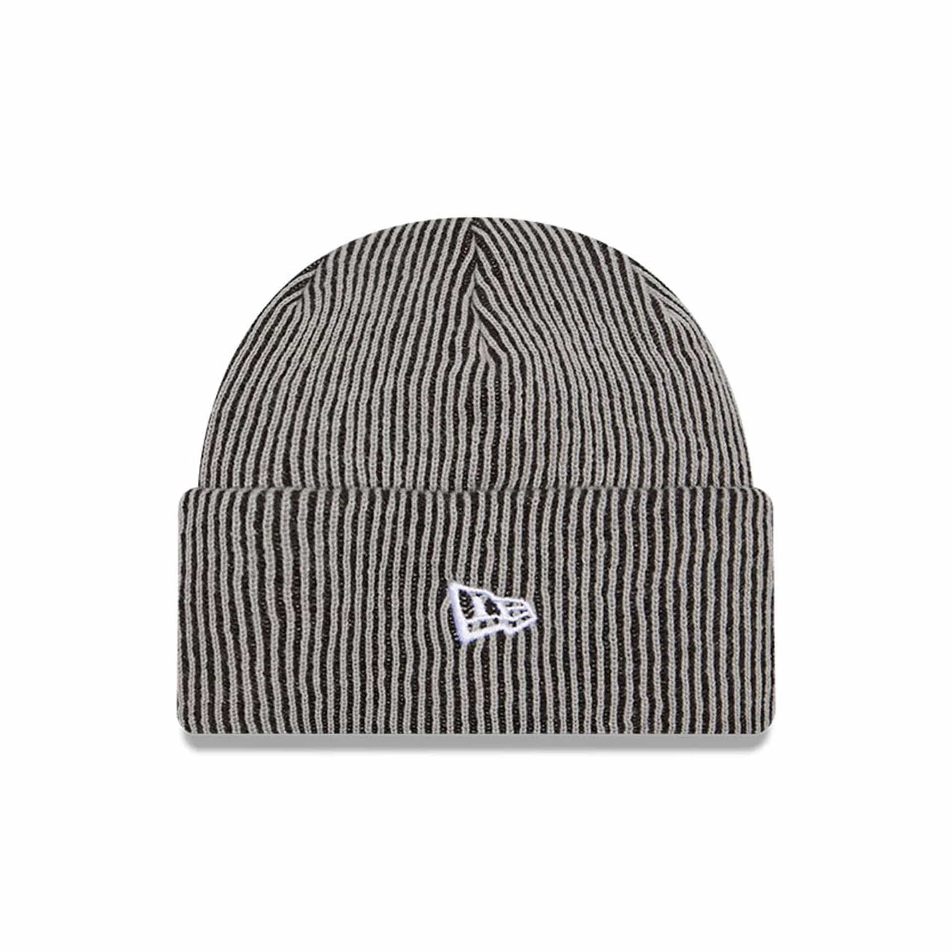 New York Yankees MLB Rib Grey Cuff Knit Beanie Hat - Image 3