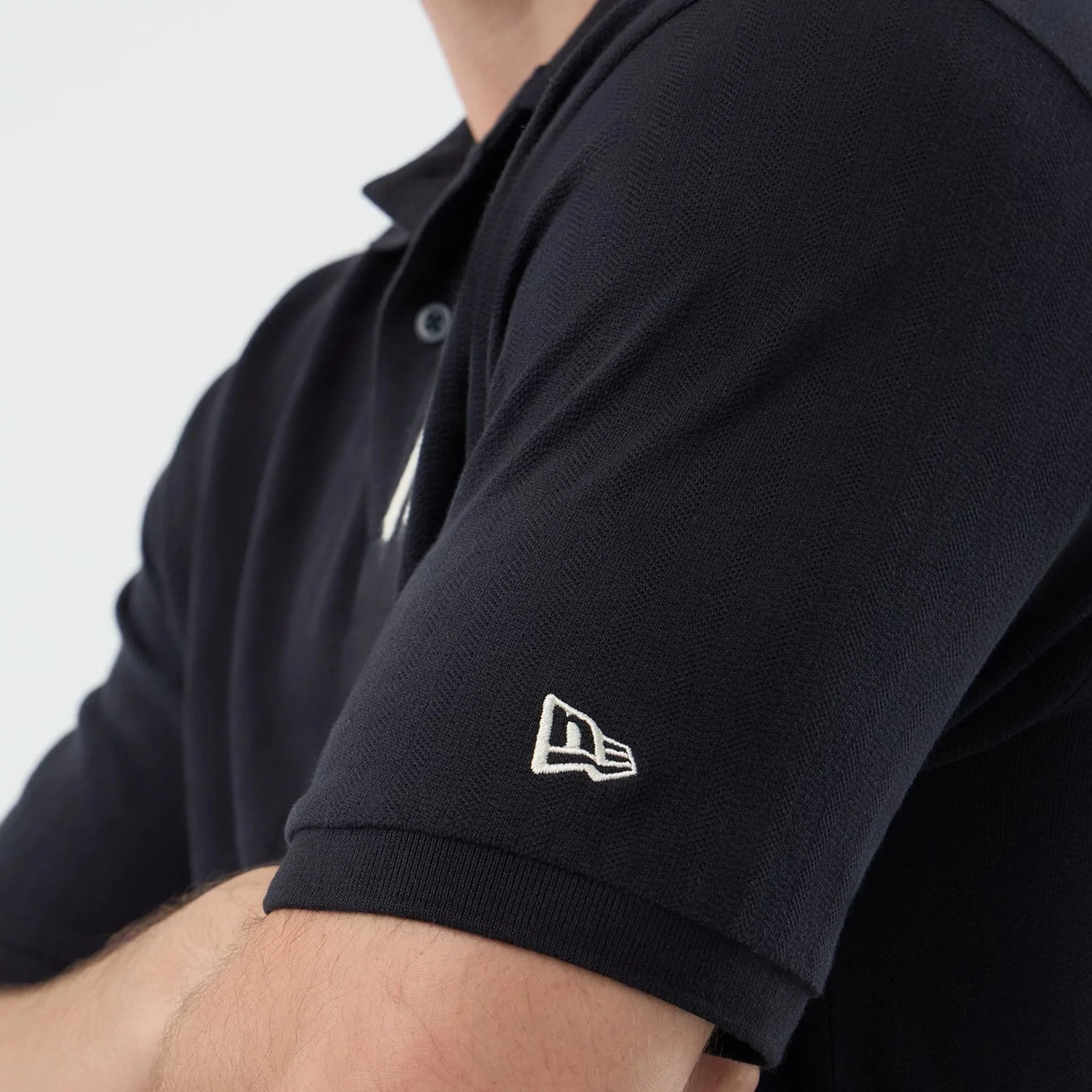 New York Yankees MLB Rib Navy Polo T-Shirt - Image 5