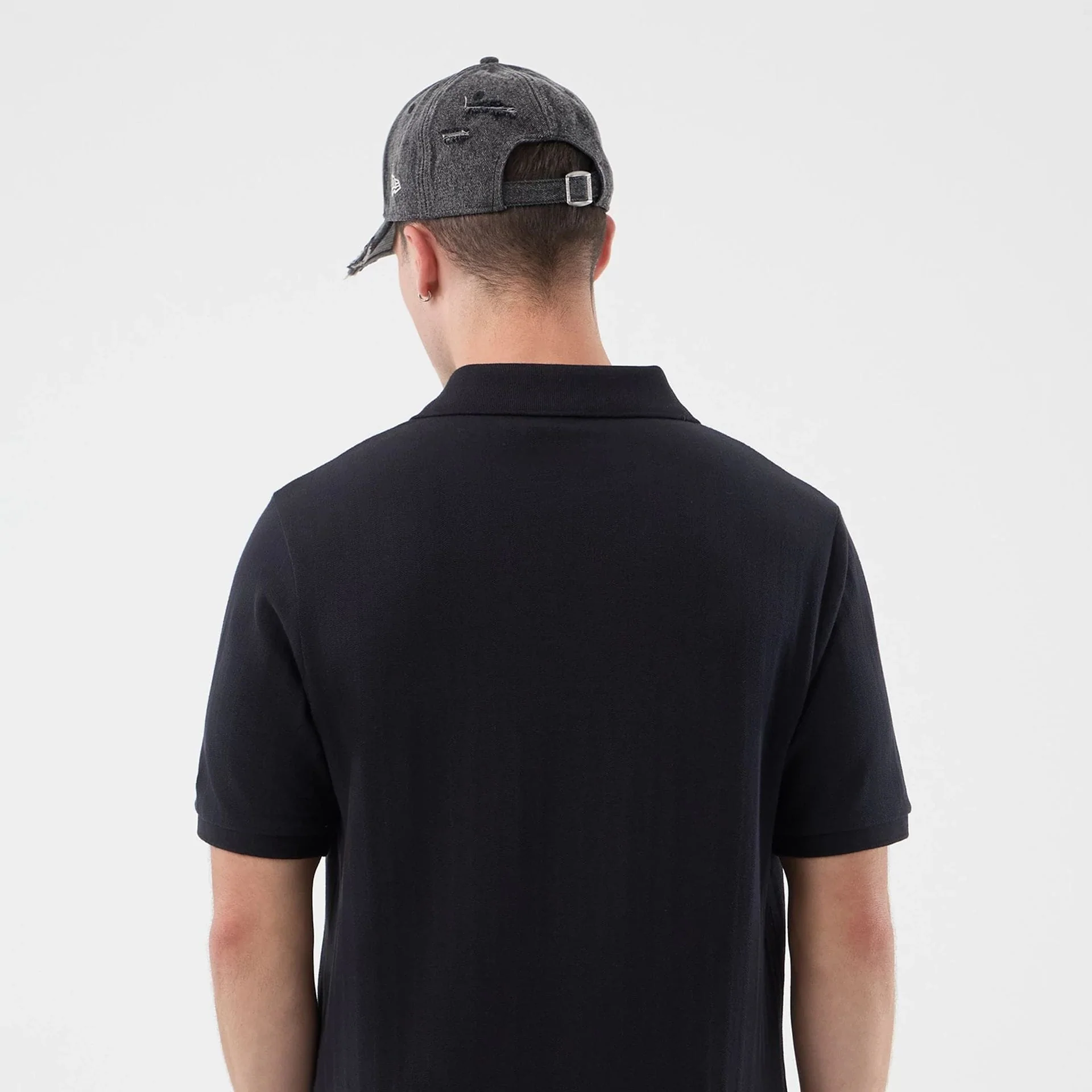 New York Yankees MLB Rib Navy Polo T-Shirt - Image 7