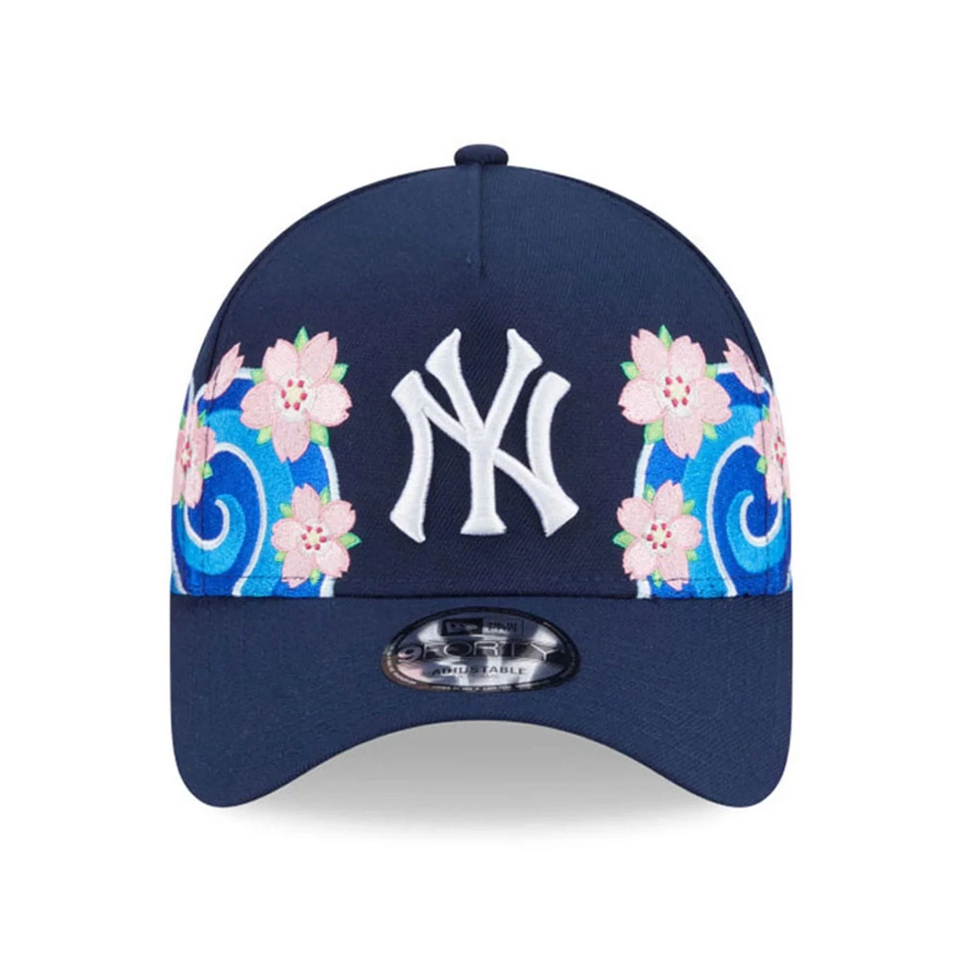 New York Yankees MLB Sakura Dark Blue 9FORTY A-Frame Adjustable Cap - Image 2