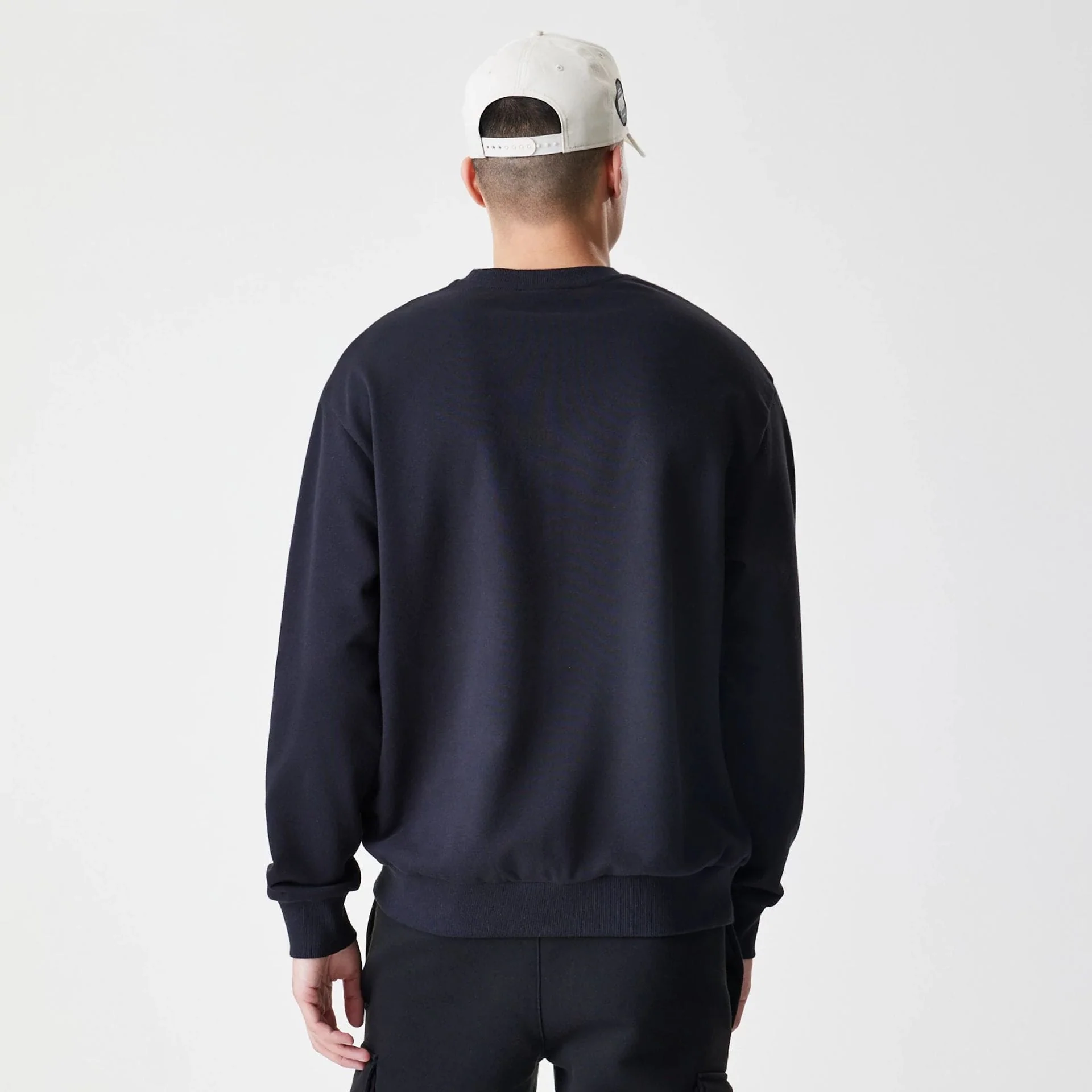 New York Yankees MLB Script Black Crew Neck Sweater - Image 2