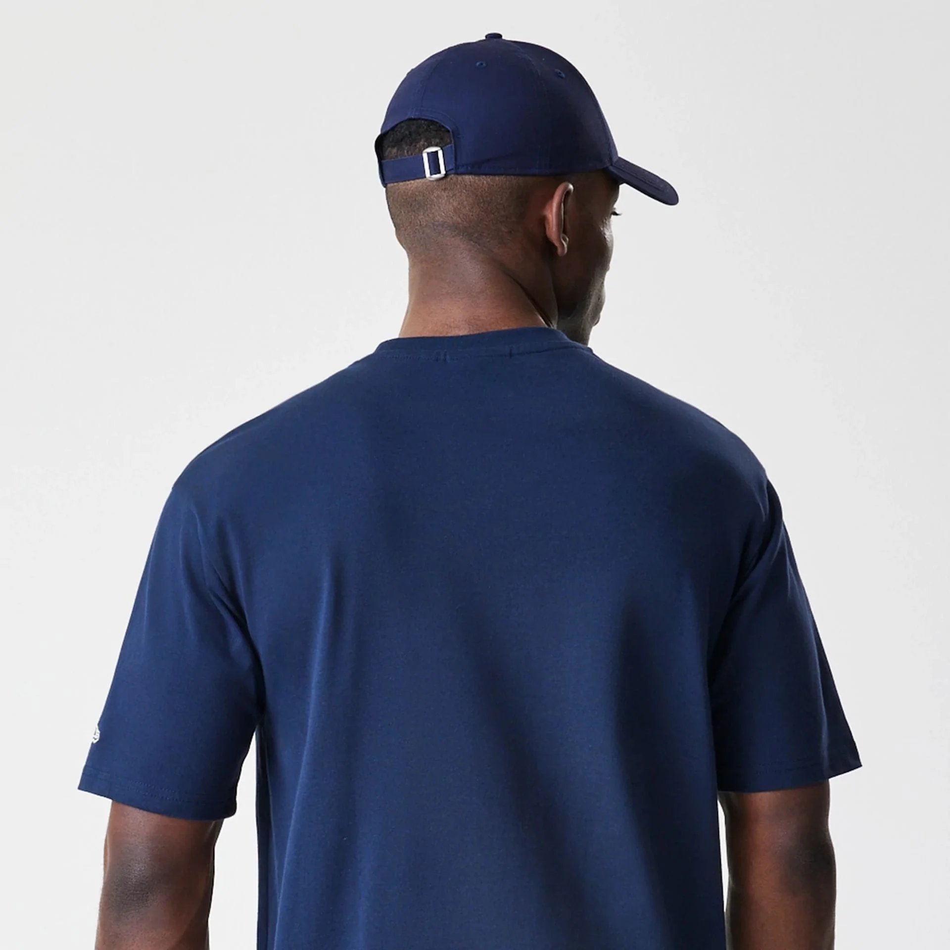 New York Yankees MLB Script Navy Oversized T-Shirt - Image 7