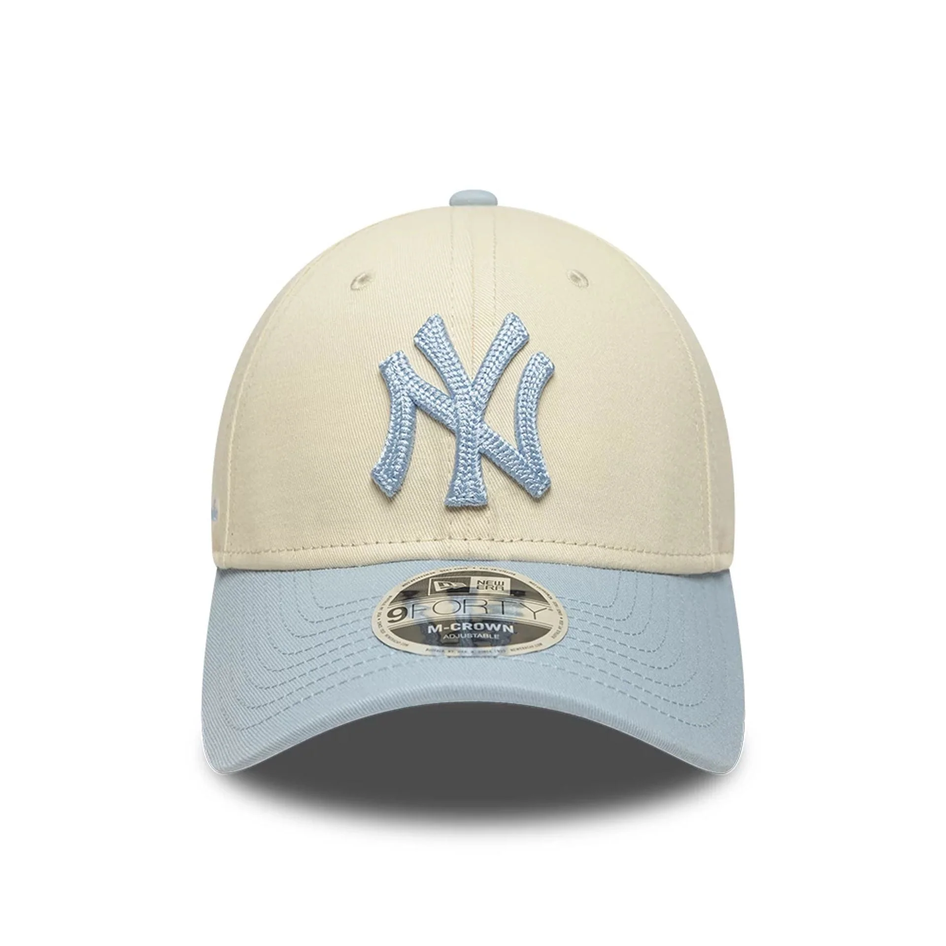 New York Yankees MLB Side Script Cream 9FORTY M-Crown Adjustable Cap - Image 2