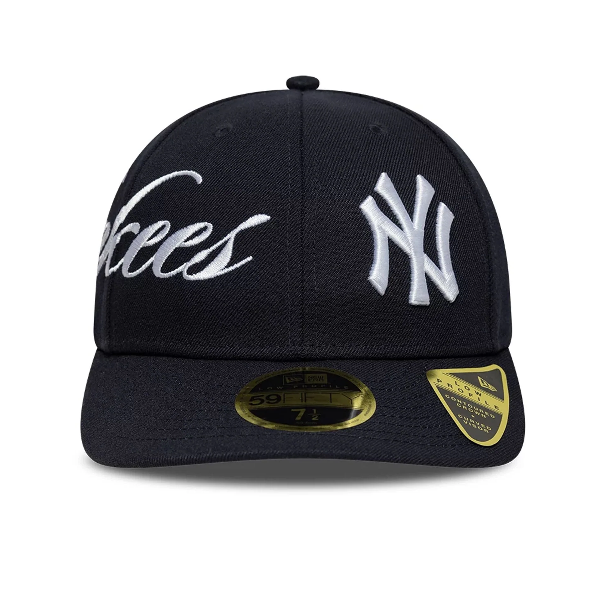 New York Yankees MLB Side Script Navy Low Profile 59FIFTY Fitted Cap - Image 3
