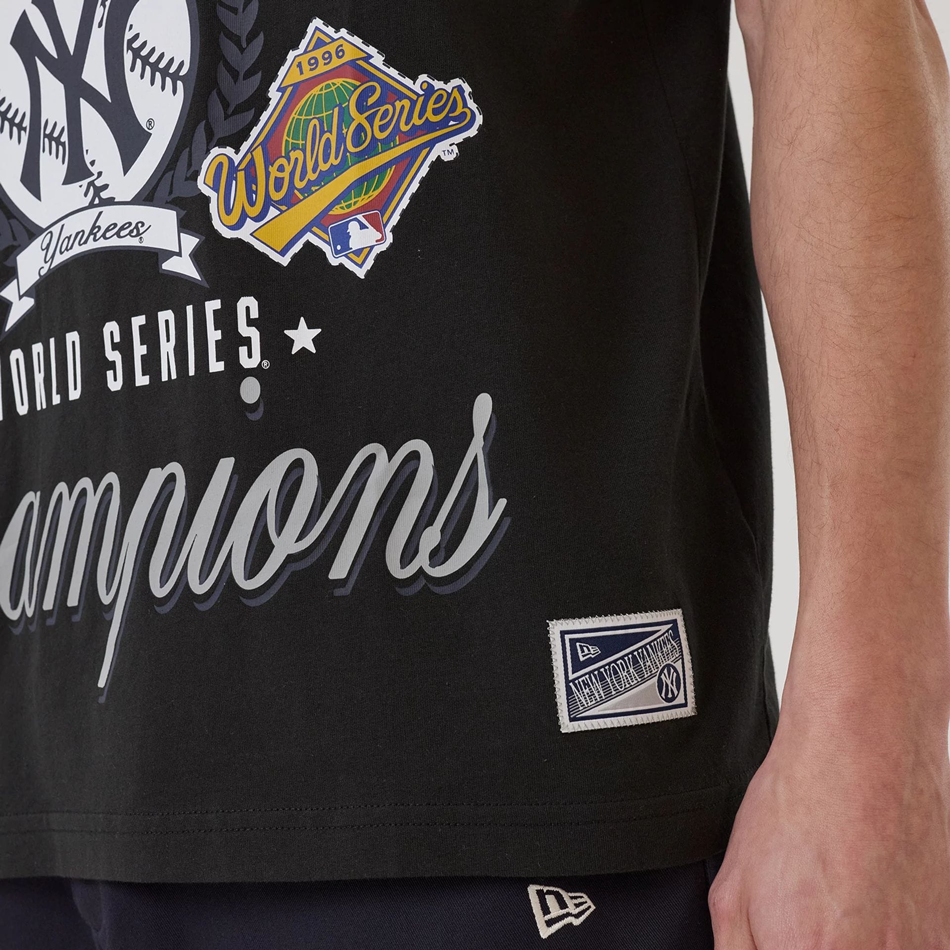 New York Yankees MLB Sport Classic Black T-Shirt - Image 4