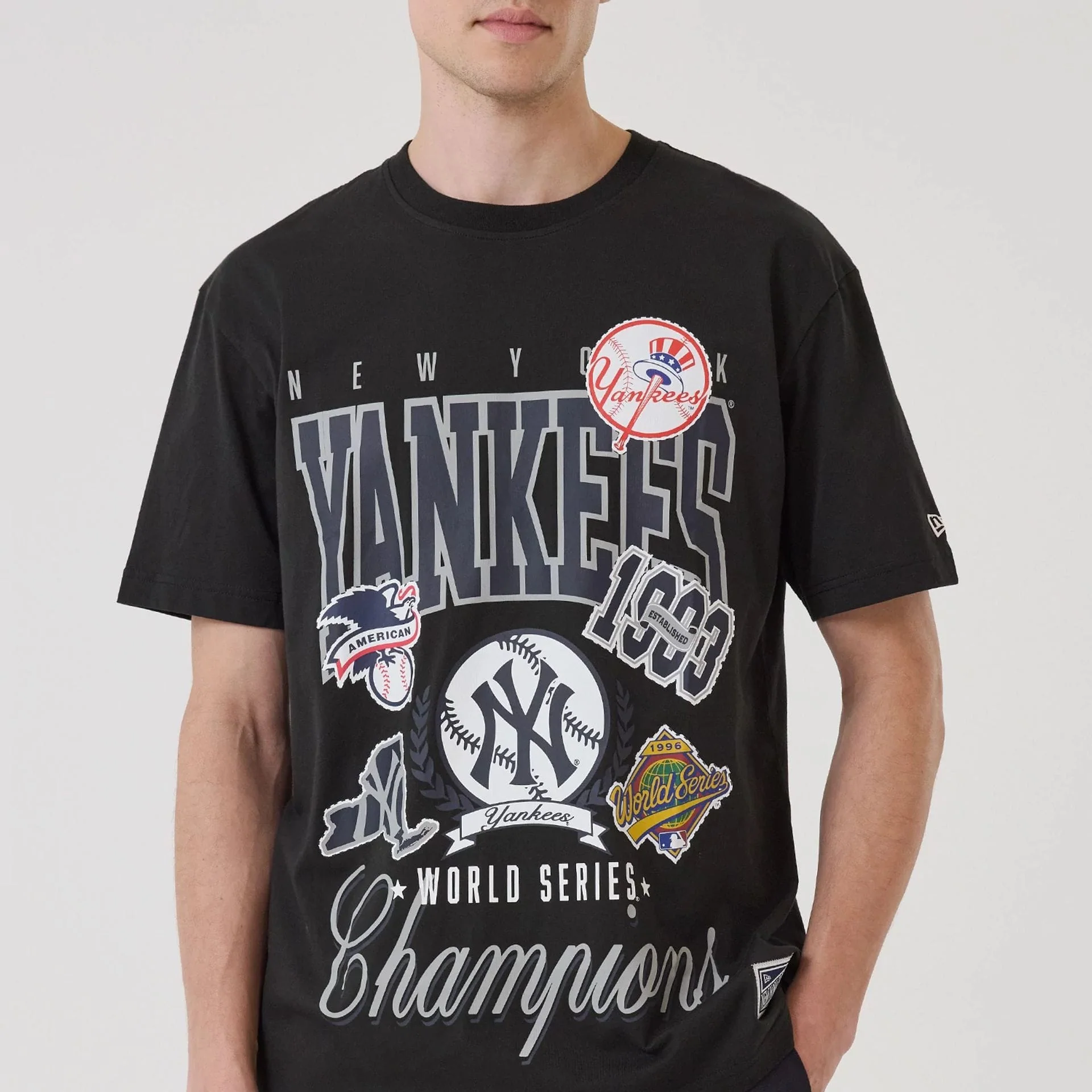 New York Yankees MLB Sport Classic Black T-Shirt - Image 5