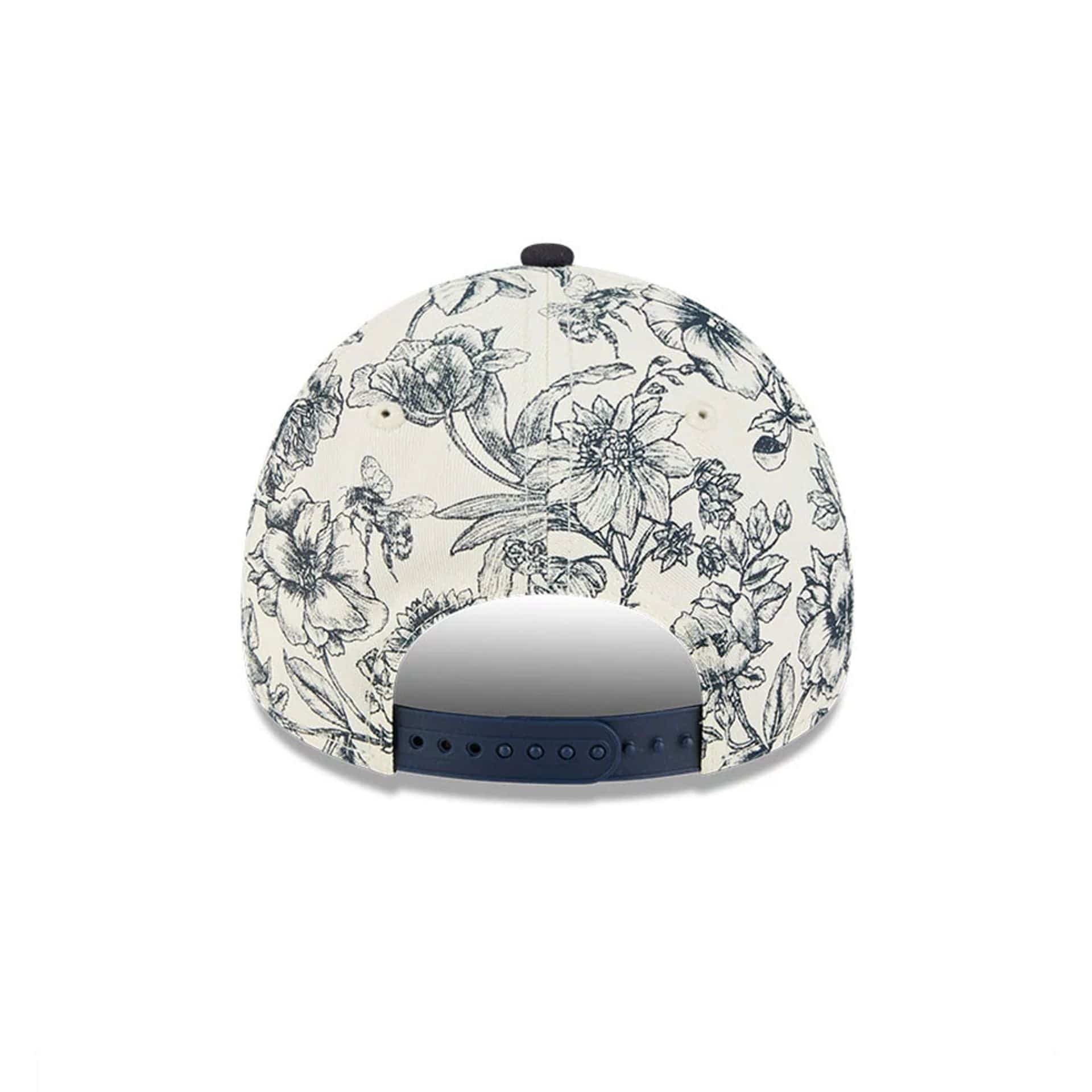 New York Yankees MLB Spring Floral Navy 9FORTY A-Frame Adjustable Cap - Image 7
