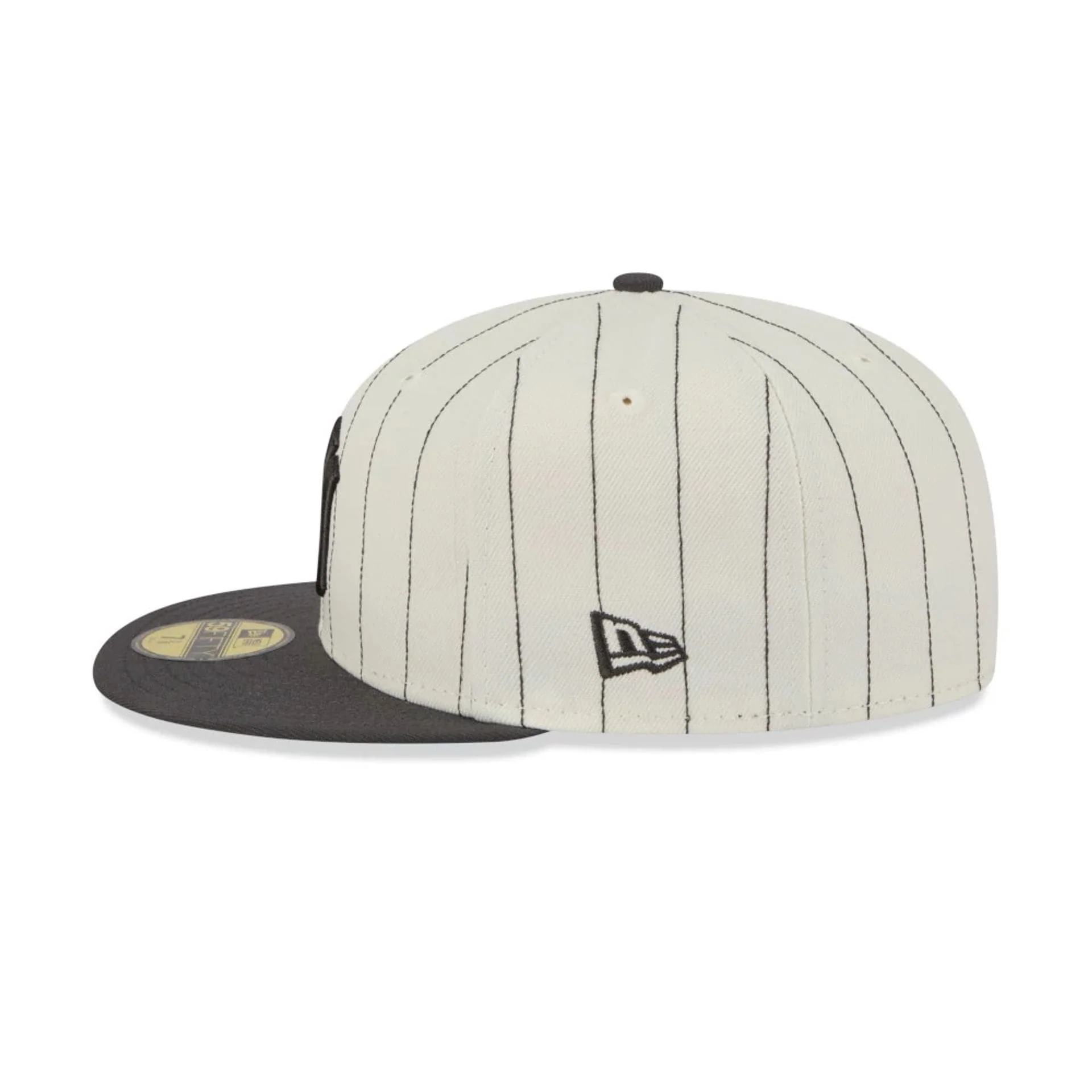 New York Yankees MLB Stripes Cream 59FIFTY Fitted Cap - Image 6