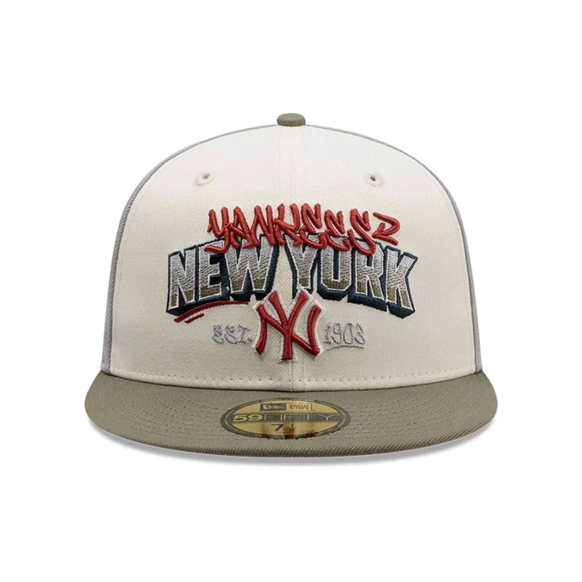 New York Yankees MLB Tagged Grey 59FIFTY Fitted Cap - Image 3