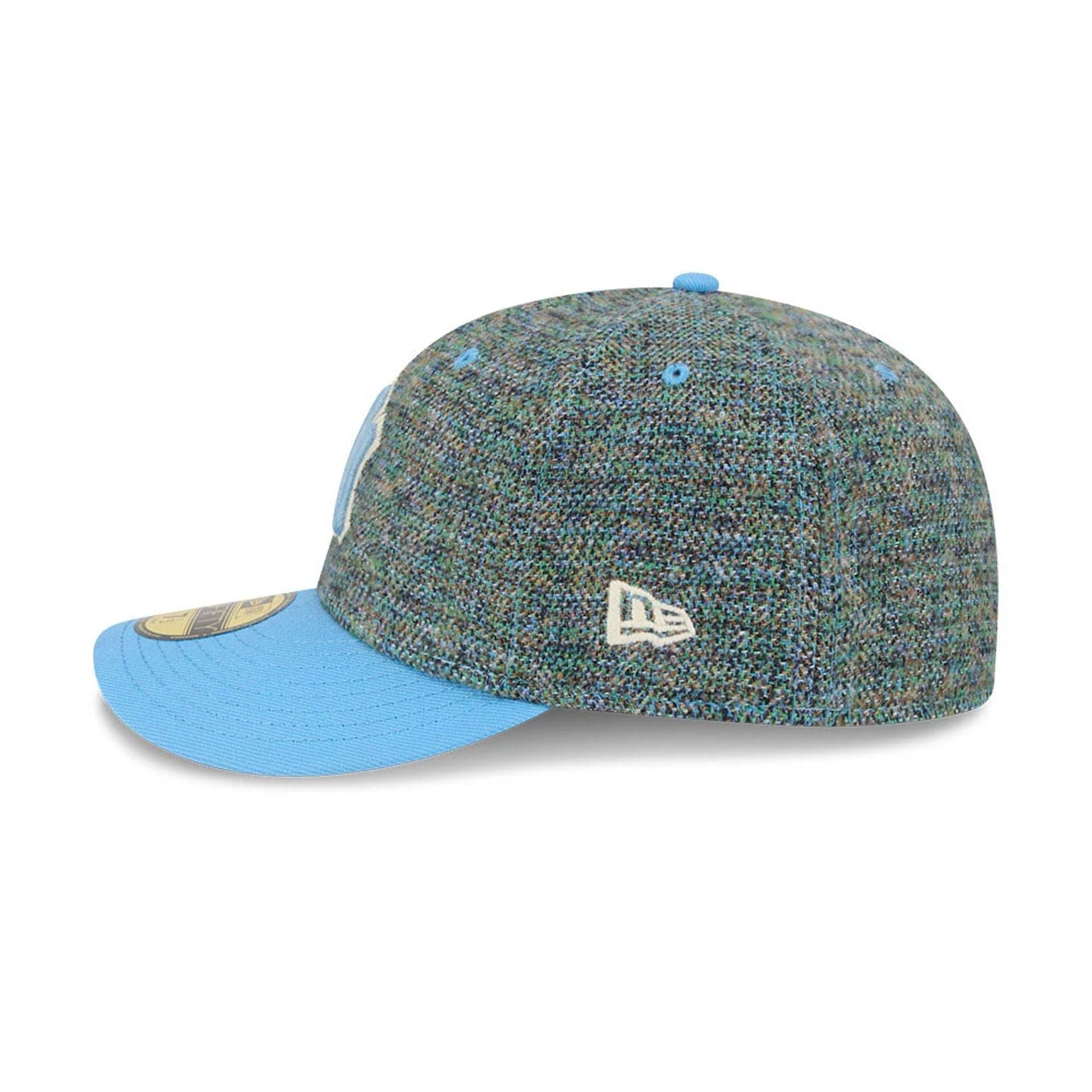 New York Yankees MLB Tweedy Cotton Pastel Blue 59FIFTY Fitted Cap - Image 5