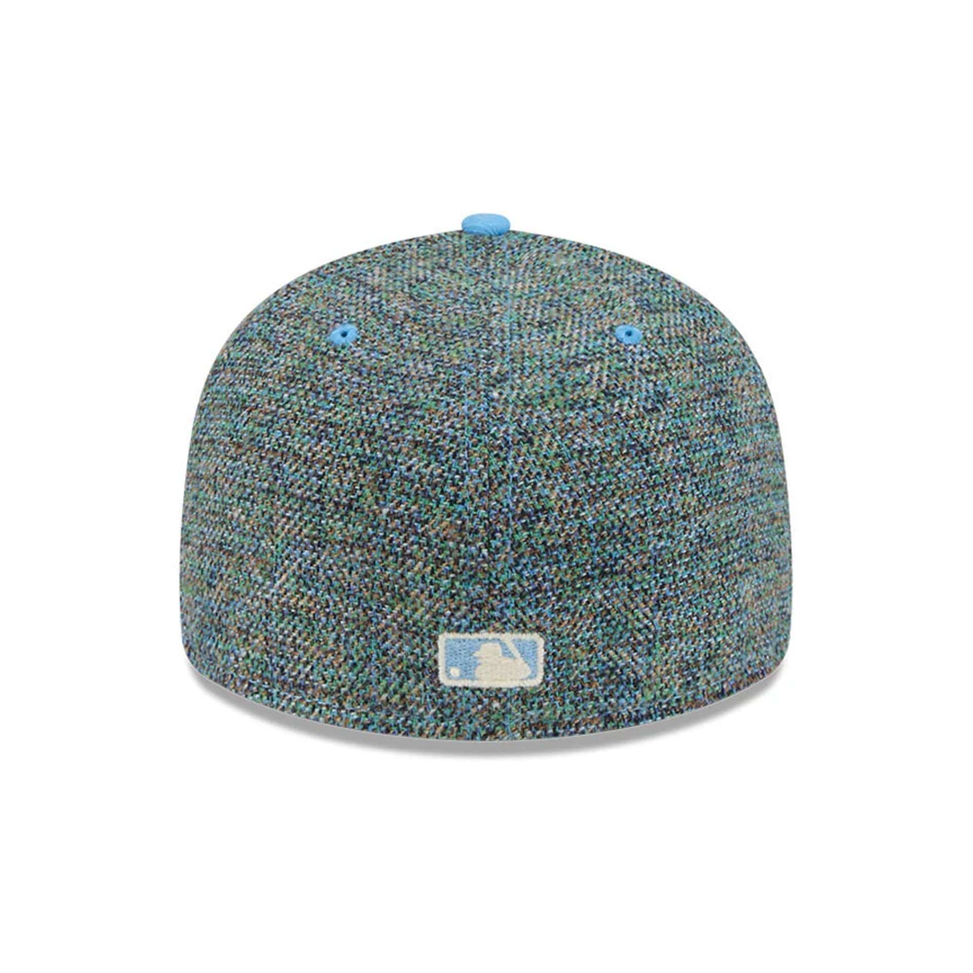 New York Yankees MLB Tweedy Cotton Pastel Blue 59FIFTY Fitted Cap - Image 7