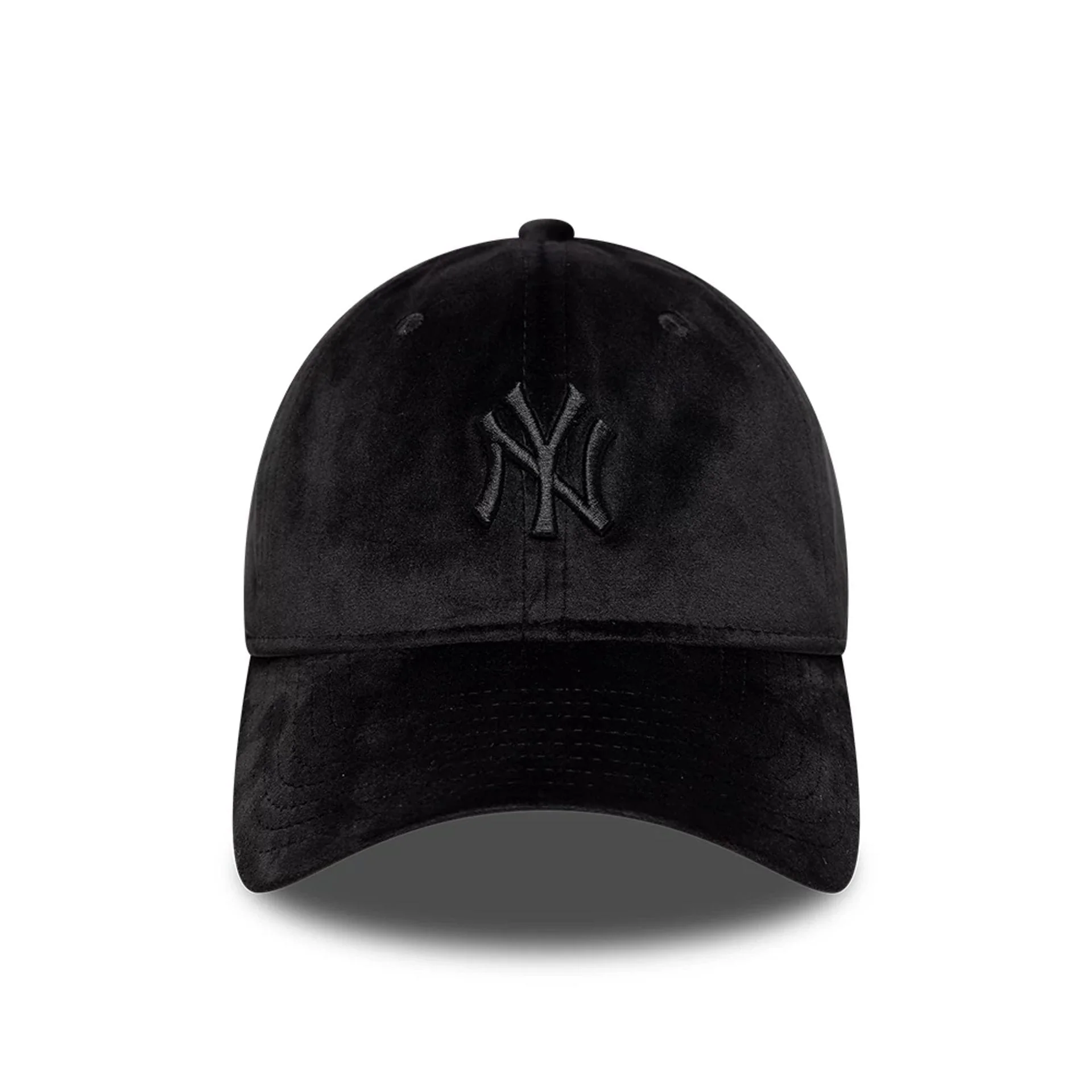 New York Yankees MLB Velour Black 9TWENTY Bow Back Adjustable Cap - Image 3