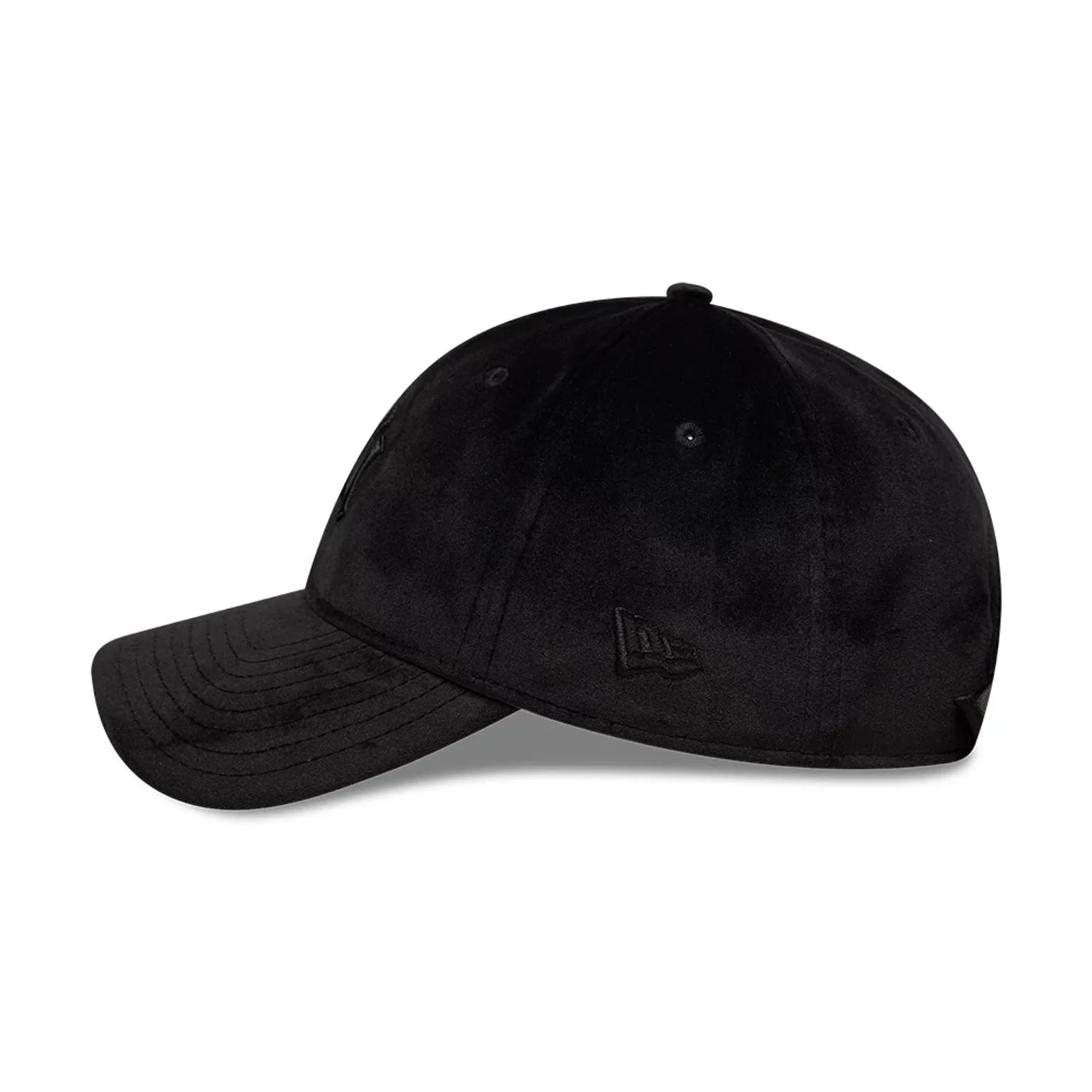 New York Yankees MLB Velour Black 9TWENTY Bow Back Adjustable Cap - Image 5