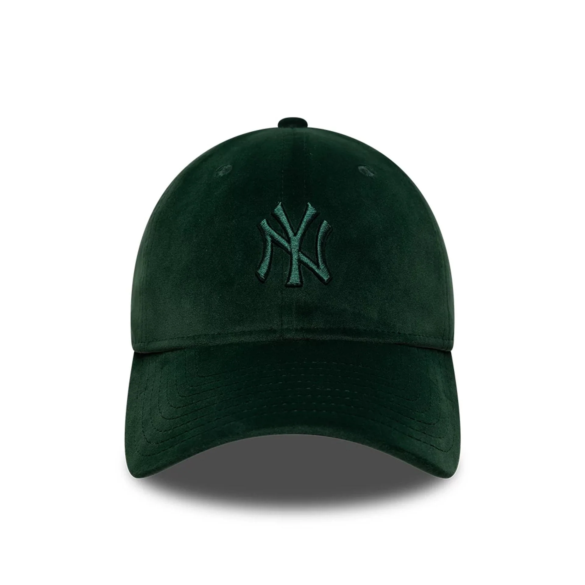 New York Yankees MLB Velour Dark Green 9TWENTY Bow Back Adjustable Cap - Image 3