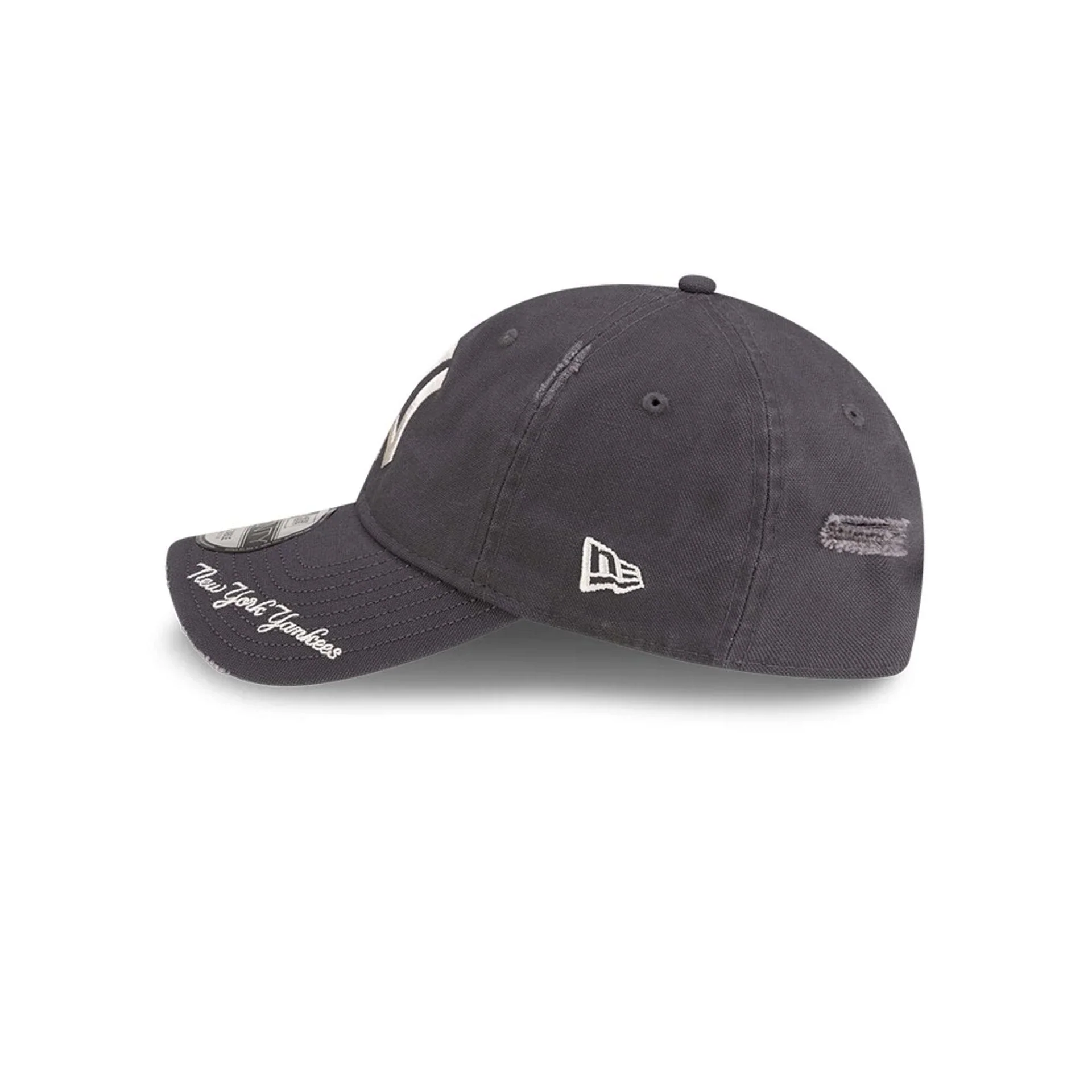New York Yankees MLB Visor Logo Dark Grey 9TWENTY Adjustable Cap - Image 4