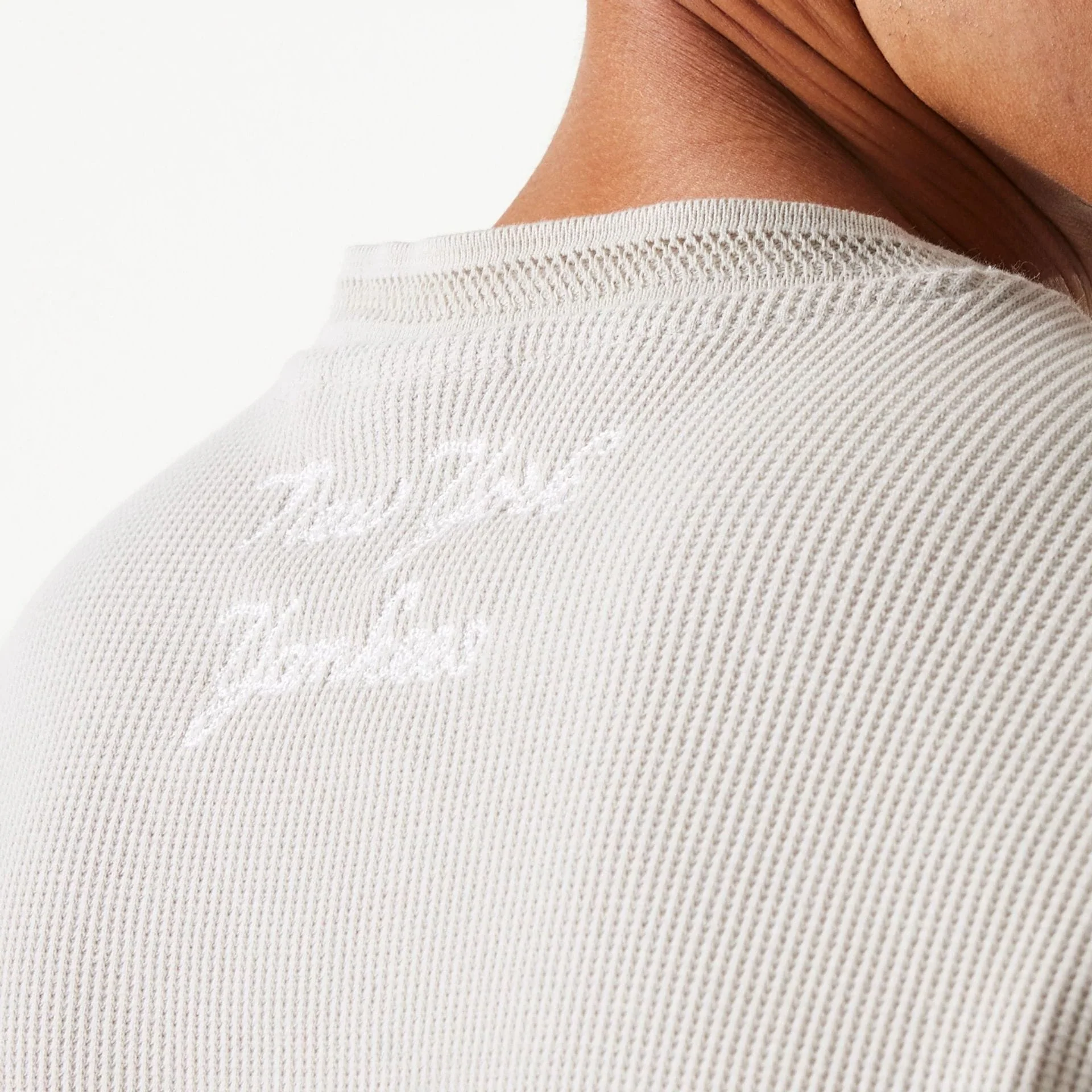 New York Yankees MLB Waffle Cream Oversized Crew Neck Sweater - Image 4