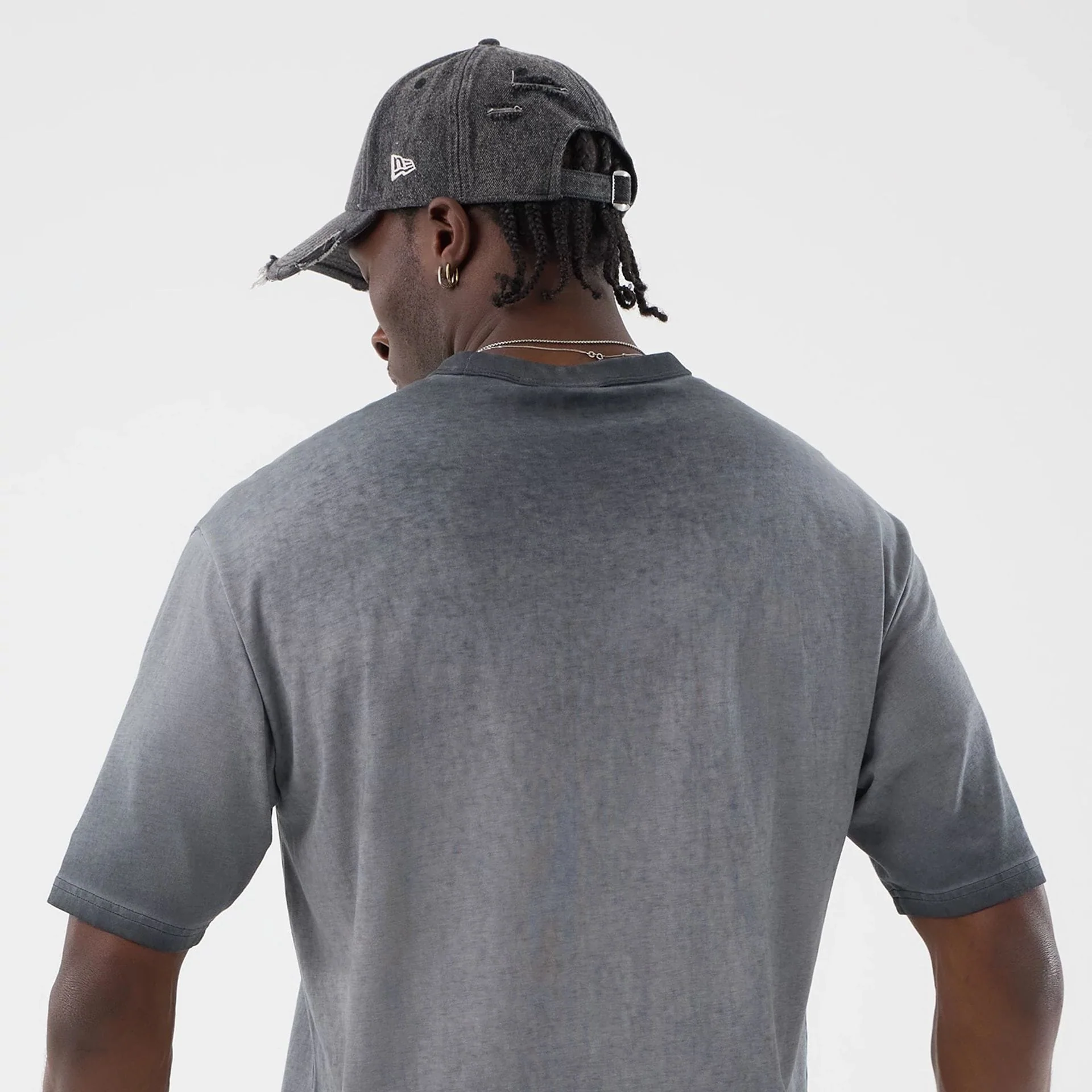 New York Yankees MLB Washed Logo Black T-Shirt - Image 7