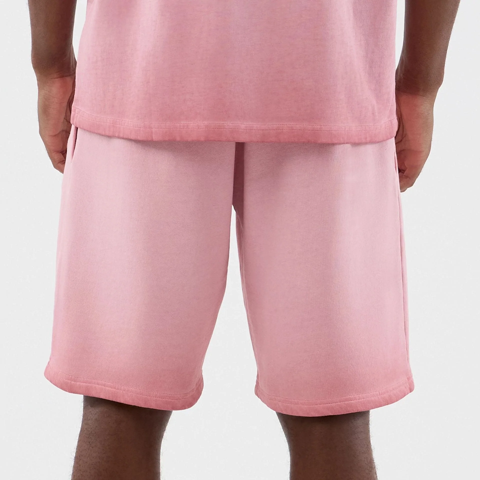 New York Yankees MLB Washed Logo Pastel Pink Shorts - Image 6