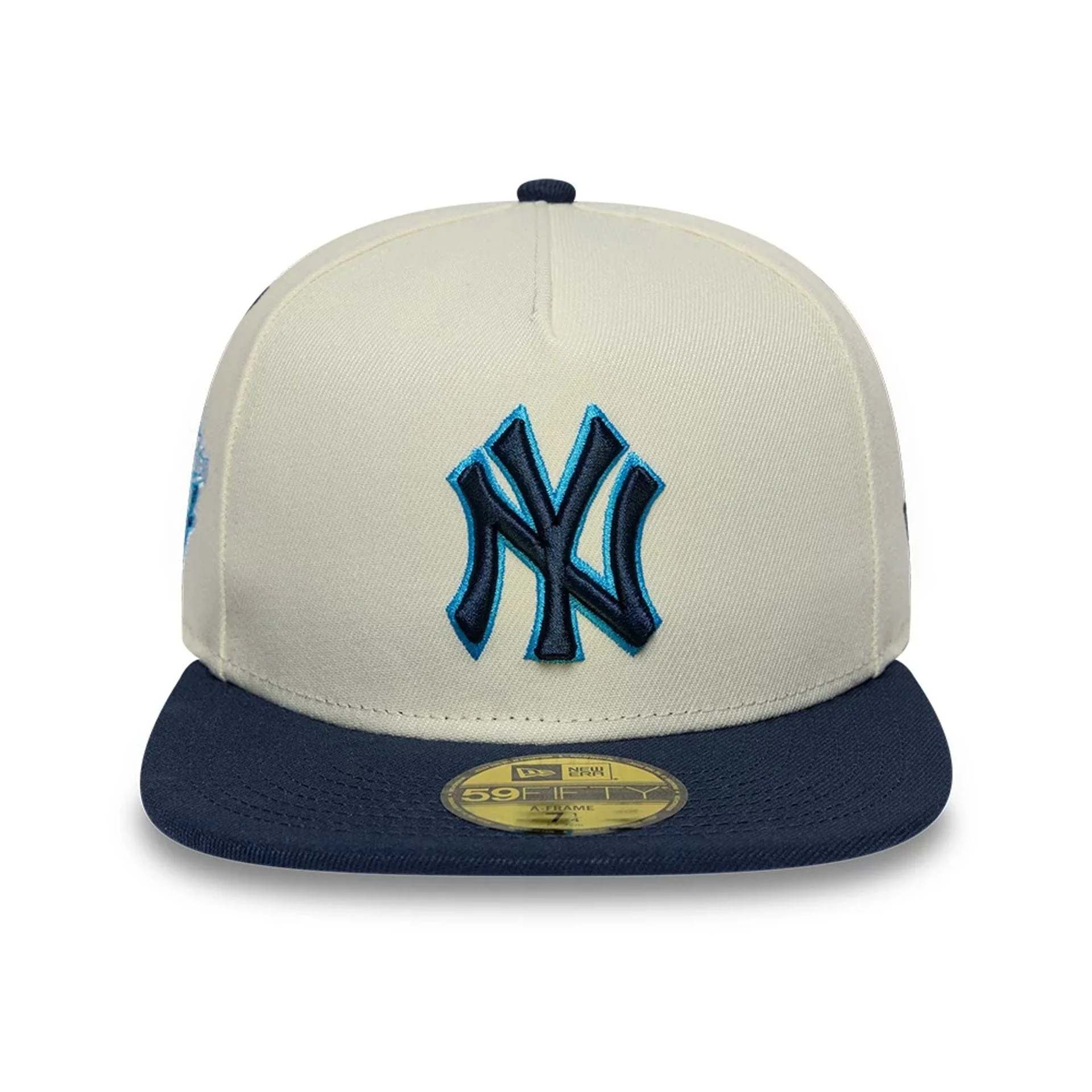 New York Yankees MLB White 59FIFTY A-Frame Fitted Cap - Image 3