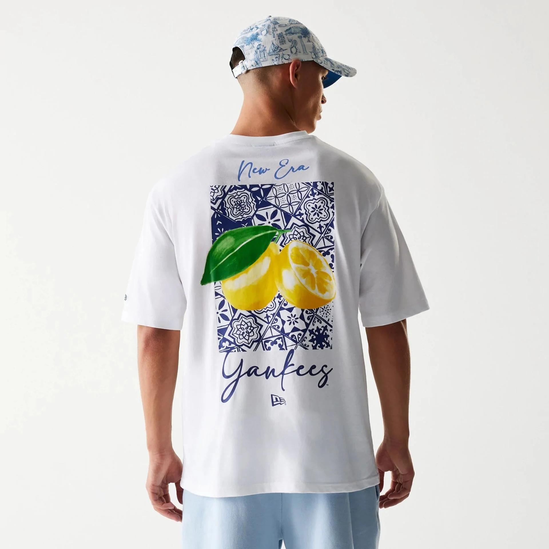 New York Yankees MLB White Oversized T-Shirt - Image 2