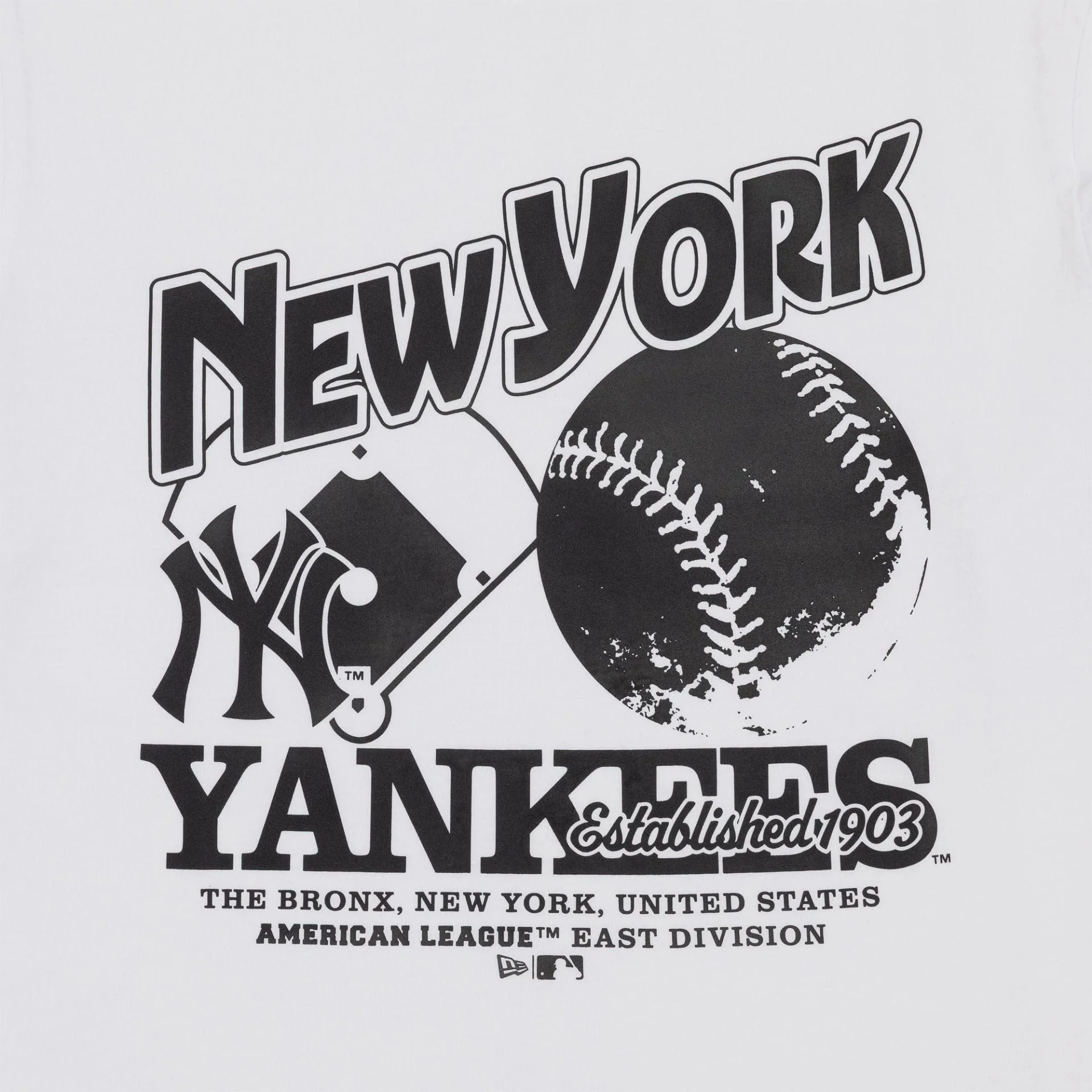 New York Yankees MLB White T-Shirt - Image 3