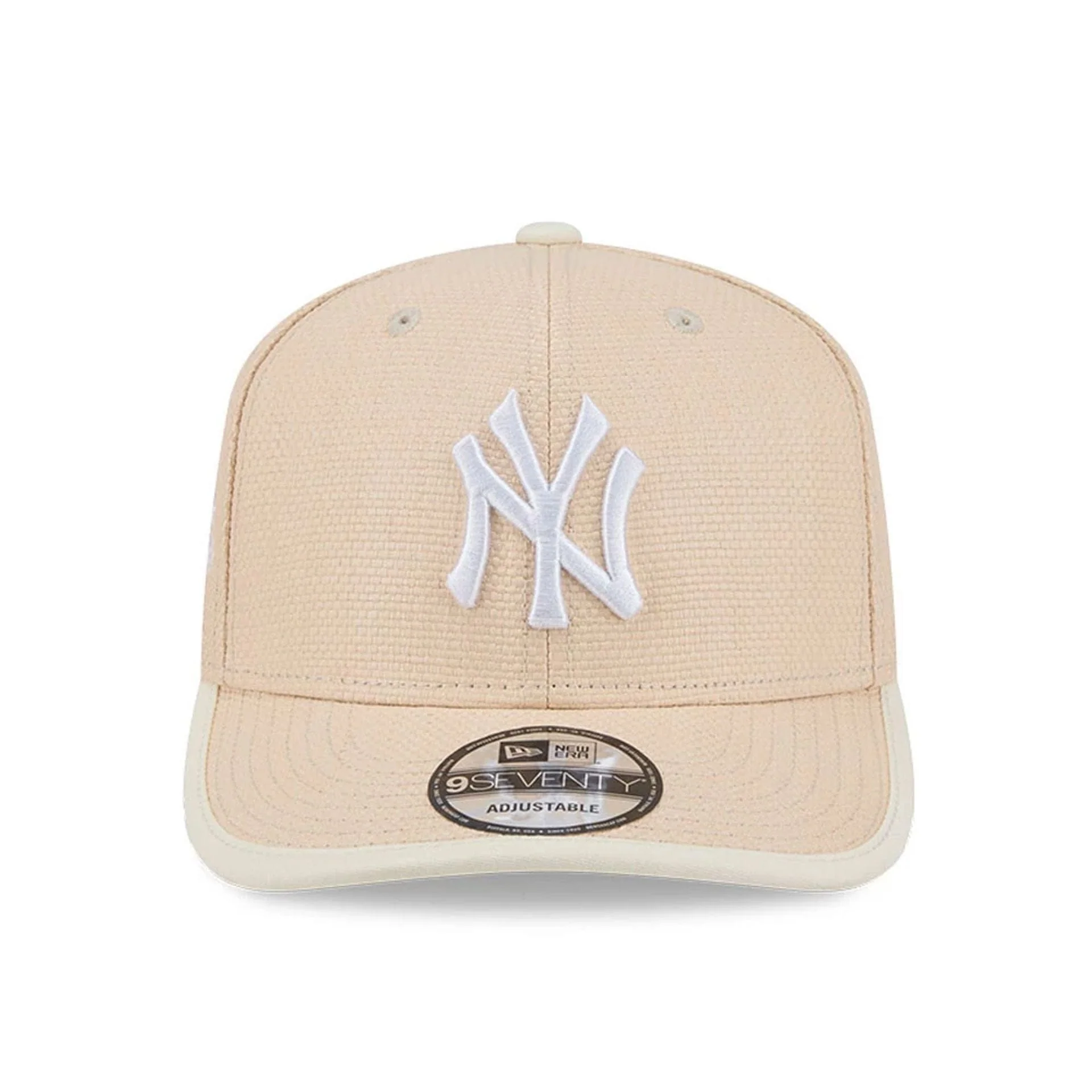 New York Yankees MLB Wicker Cream 9SEVENTY Stretch Snap Adjustable Cap - Image 3