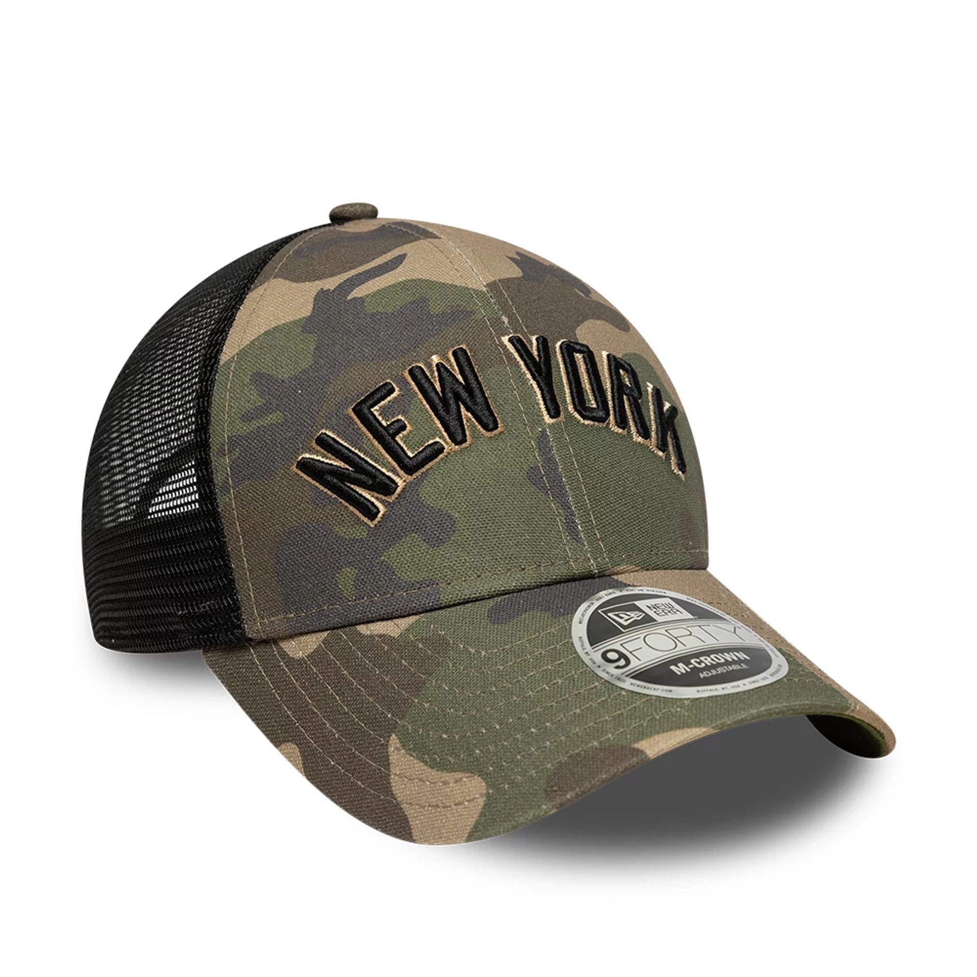 New York Yankees MLB Wordmark Woodland Camo 9FORTY M-Crown Adjustable Cap - Image 3
