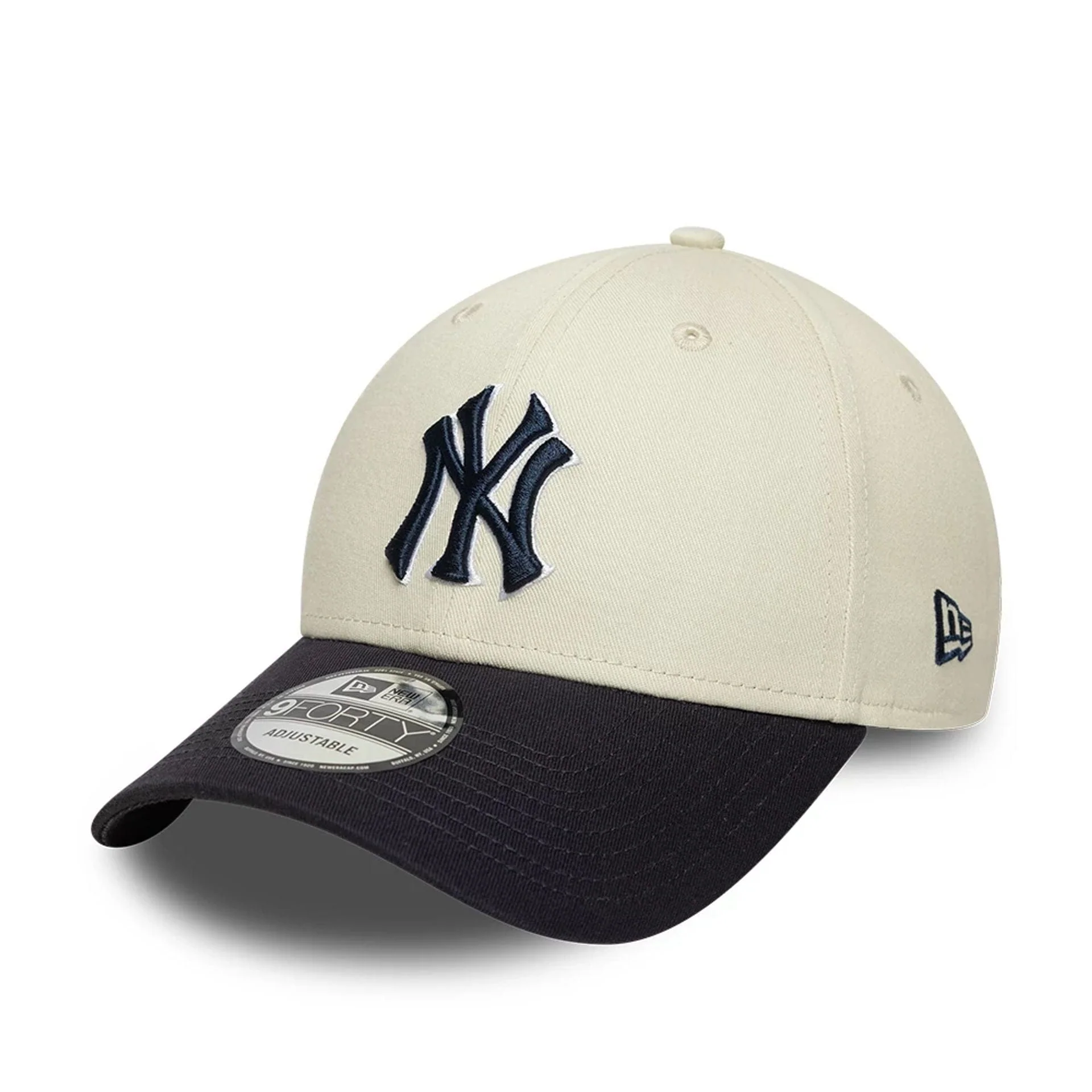 New York Yankees MLB World Series Patch Cream 9FORTY Adjustable Cap - Image 3