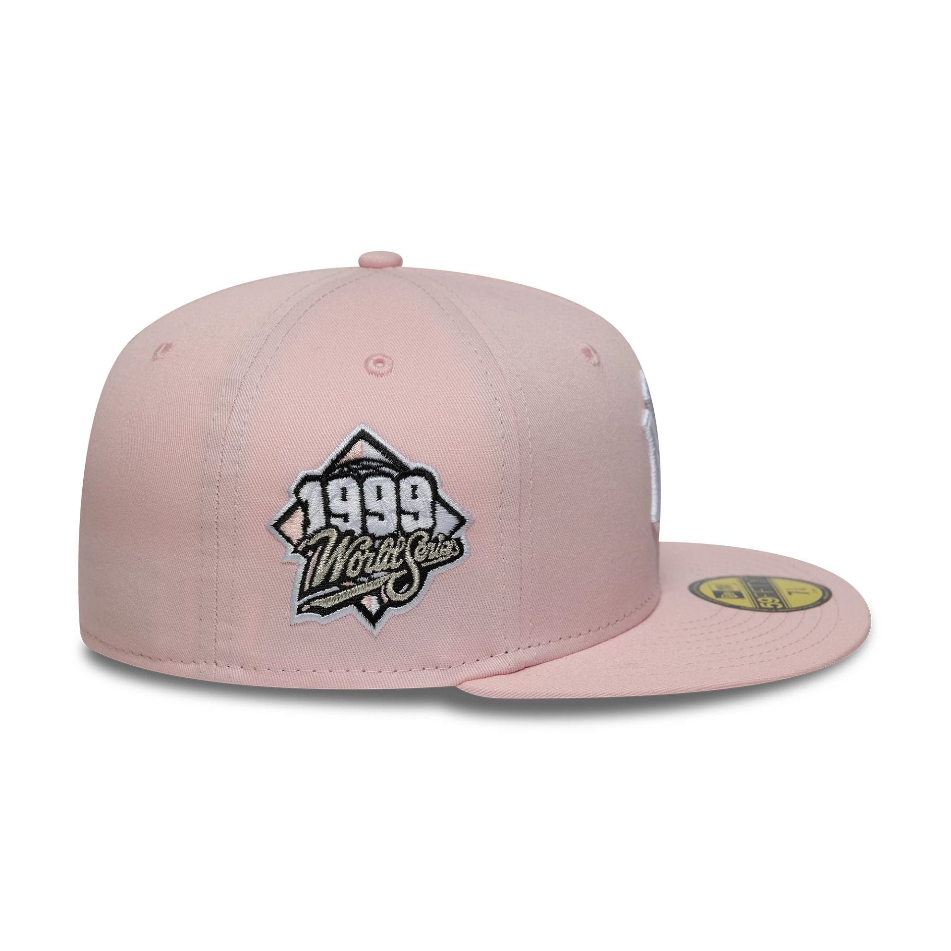 New York Yankees MLB World Series Pink 59FIFTY Fitted Cap - Image 5