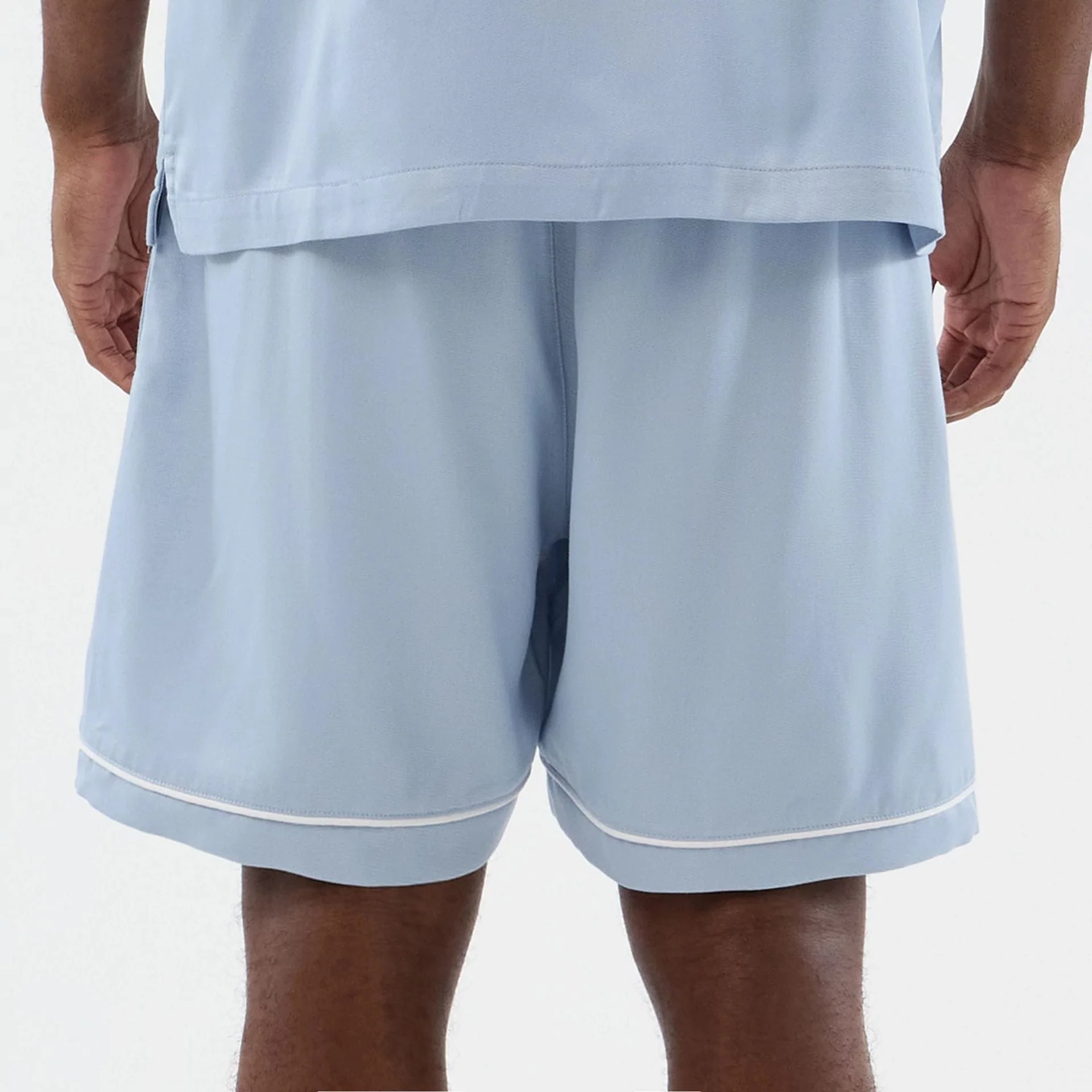 New York Yankees MLB Woven Pastel Blue Shorts - Image 7