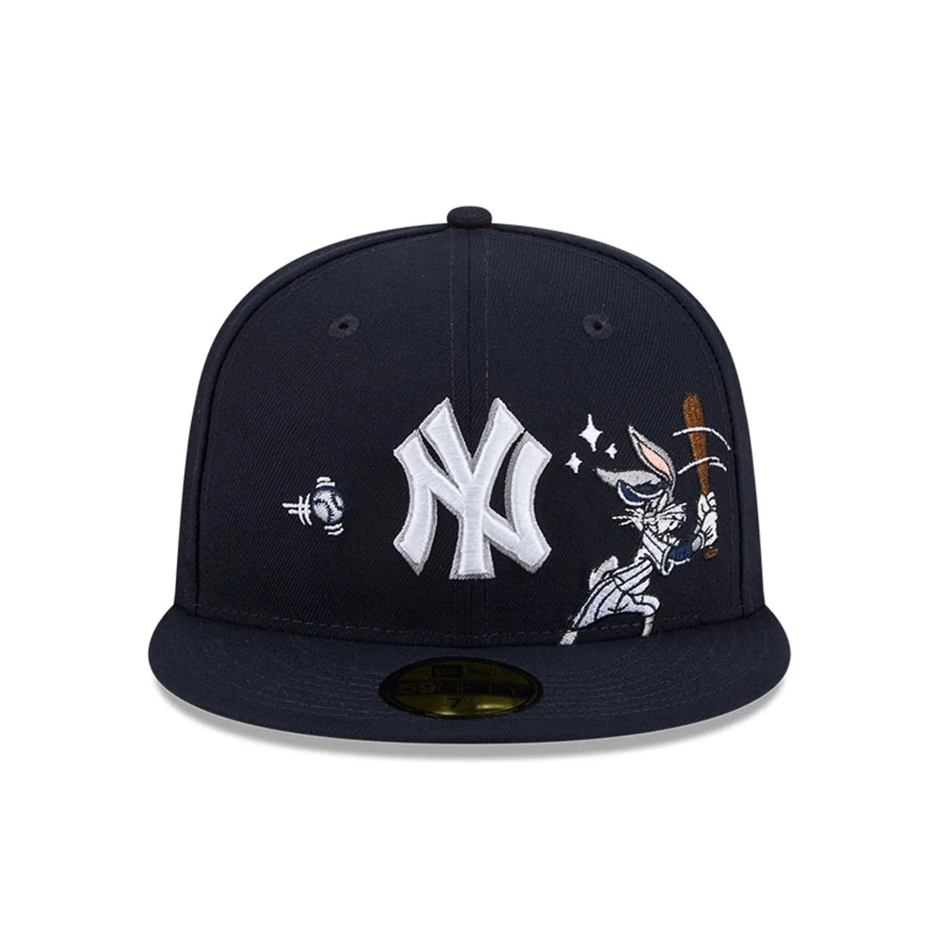 New York Yankees MLB X Looney Tunes Bugs Bunny Navy 59FIFTY Fitted Cap - Image 3