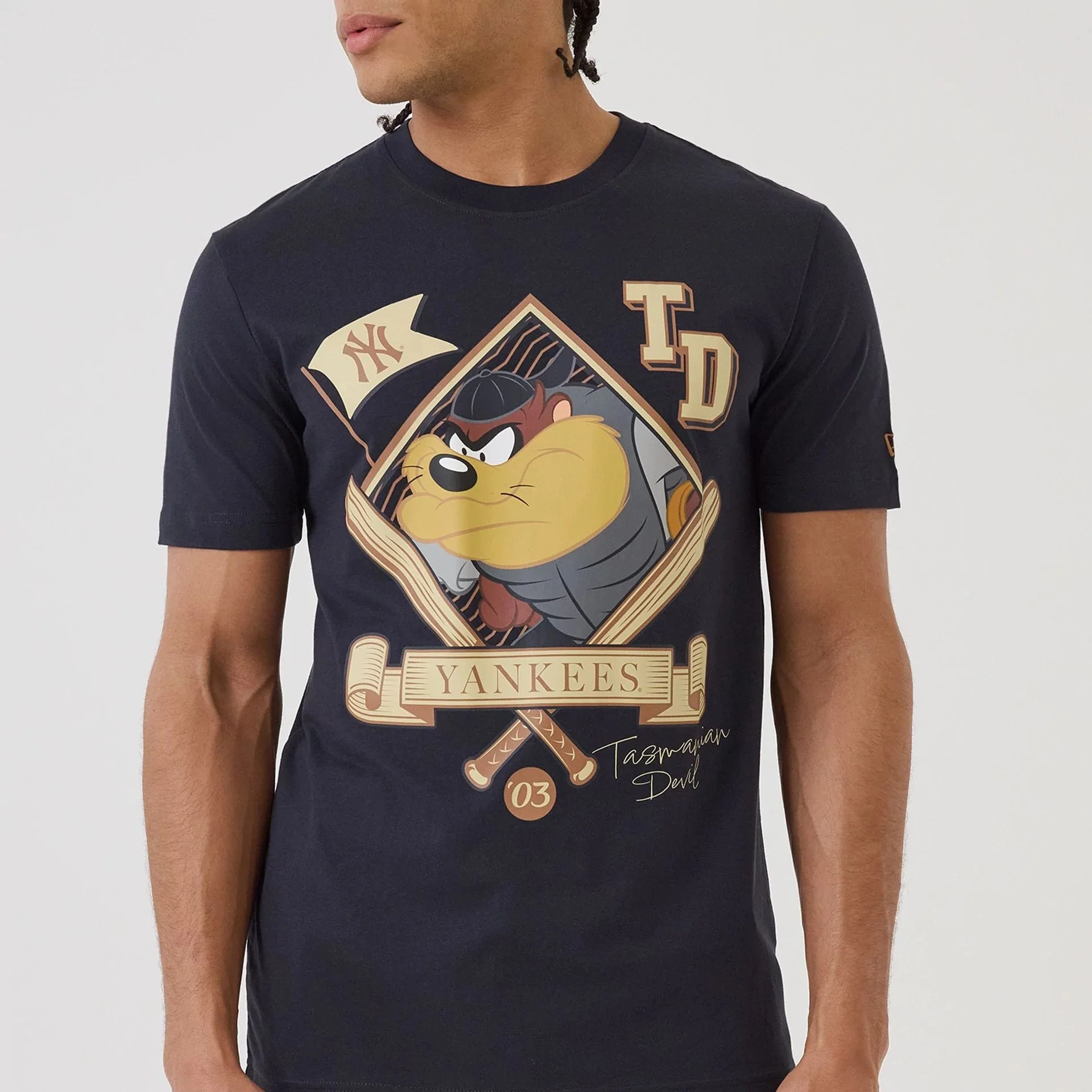 New York Yankees MLB X Looney Tunes Navy T-Shirt - Image 4