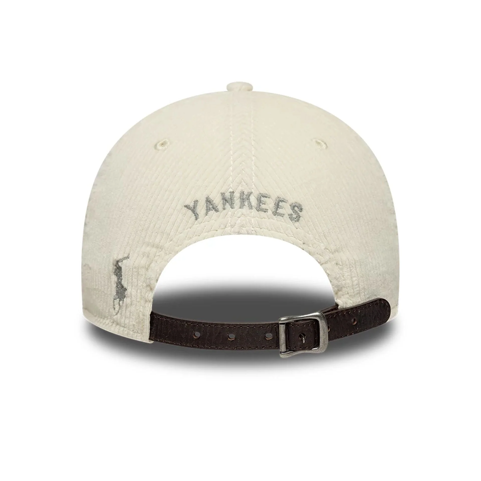 New York Yankees Ralph Lauren x MLB Cord Open Beige Long Visor 9FORTY Adjustable Cap - Image 2