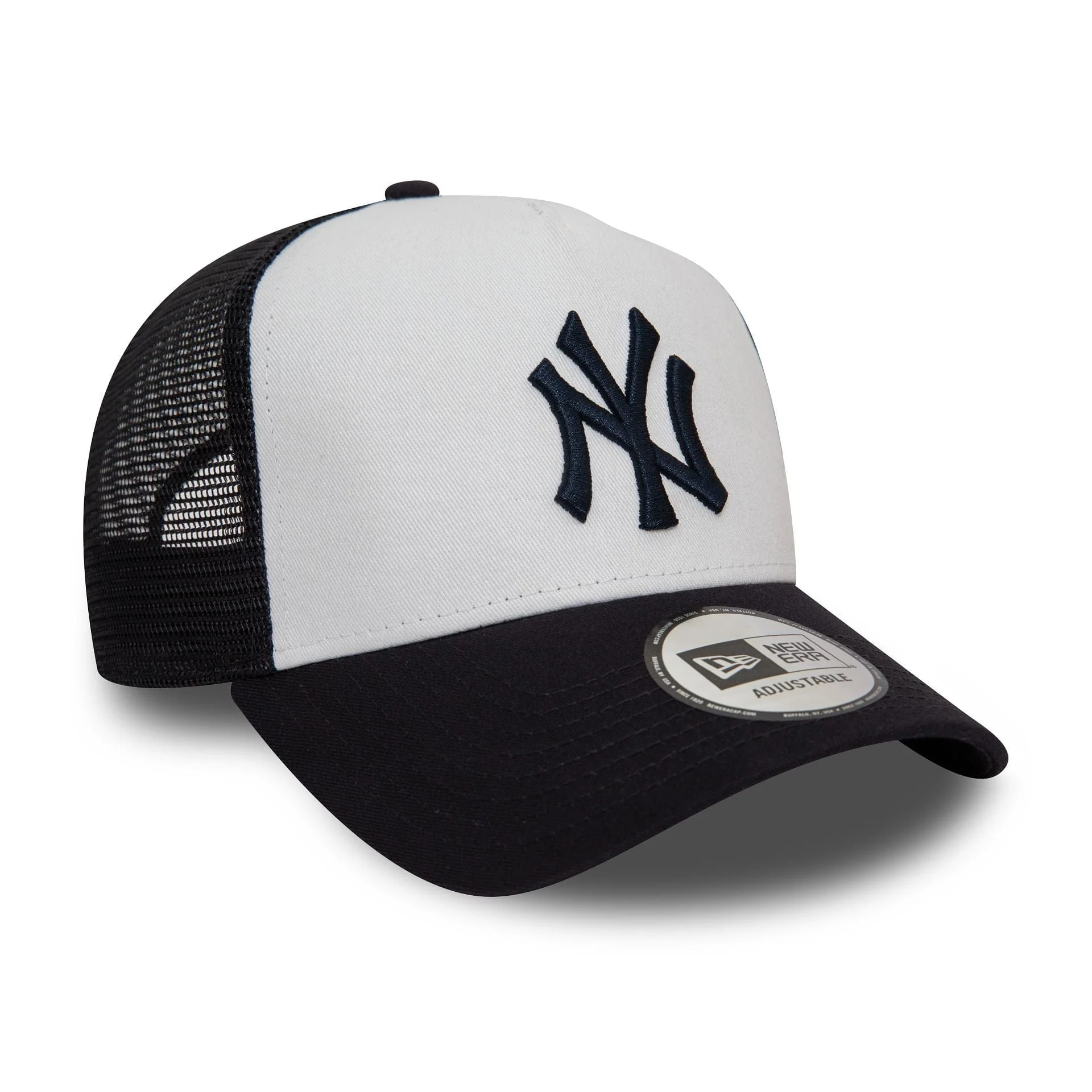 New York Yankees Team Colour White A-Frame Trucker Cap - Image 3