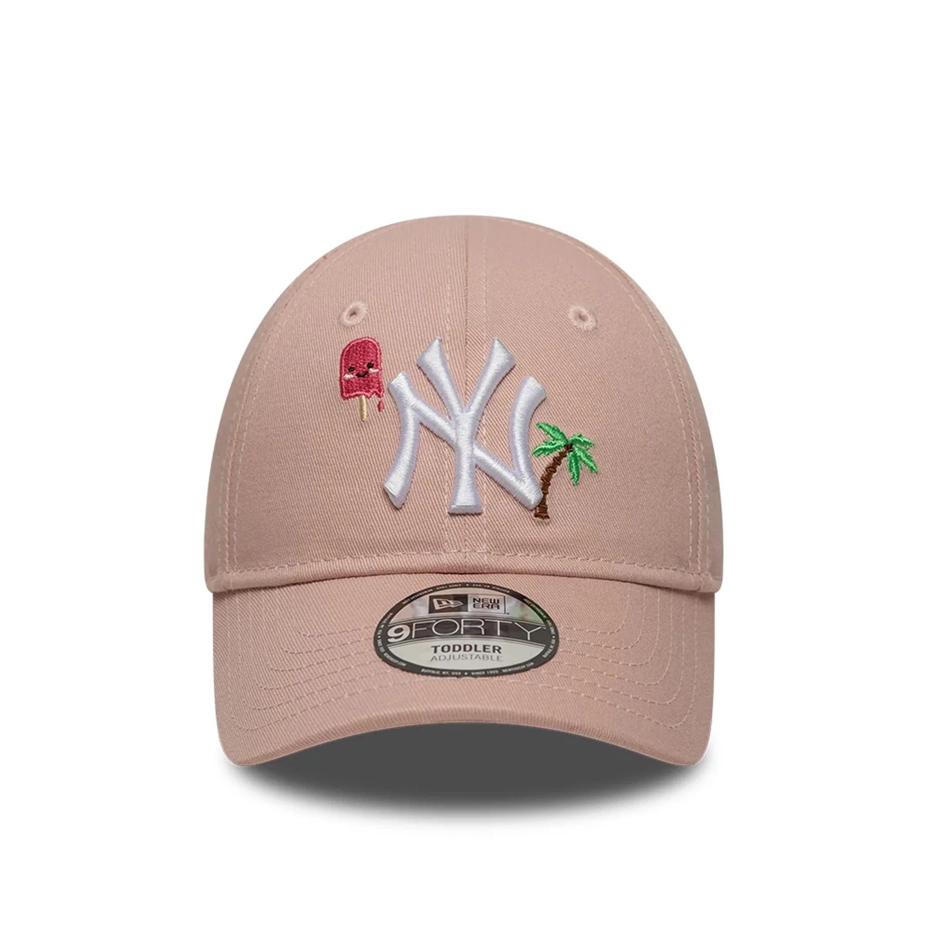 New York Yankees Toddler MLB Summer Icon Pastel Pink 9FORTY Adjustable Cap - Image 2