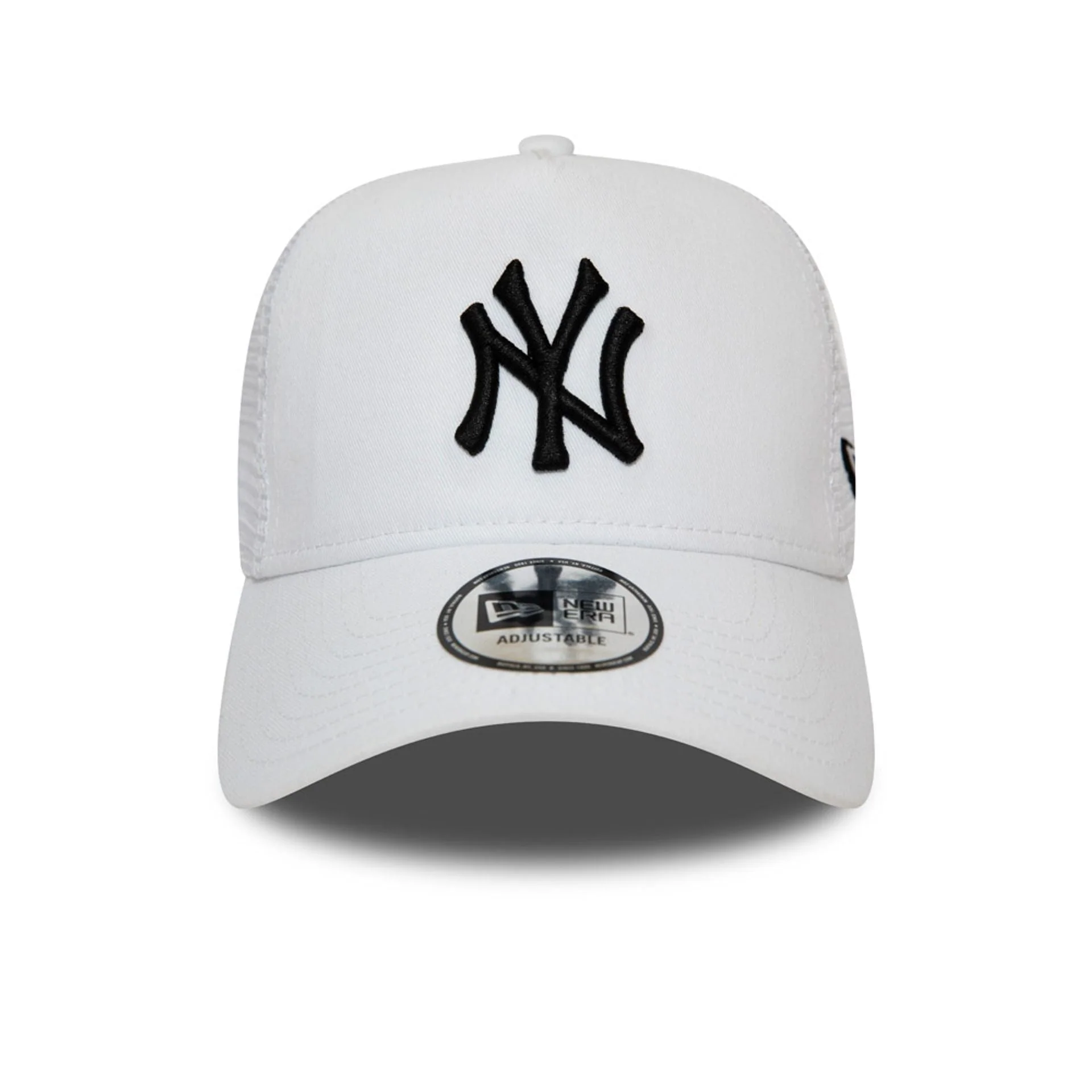 New York Yankees White A-Frame Trucker Cap - Image 2