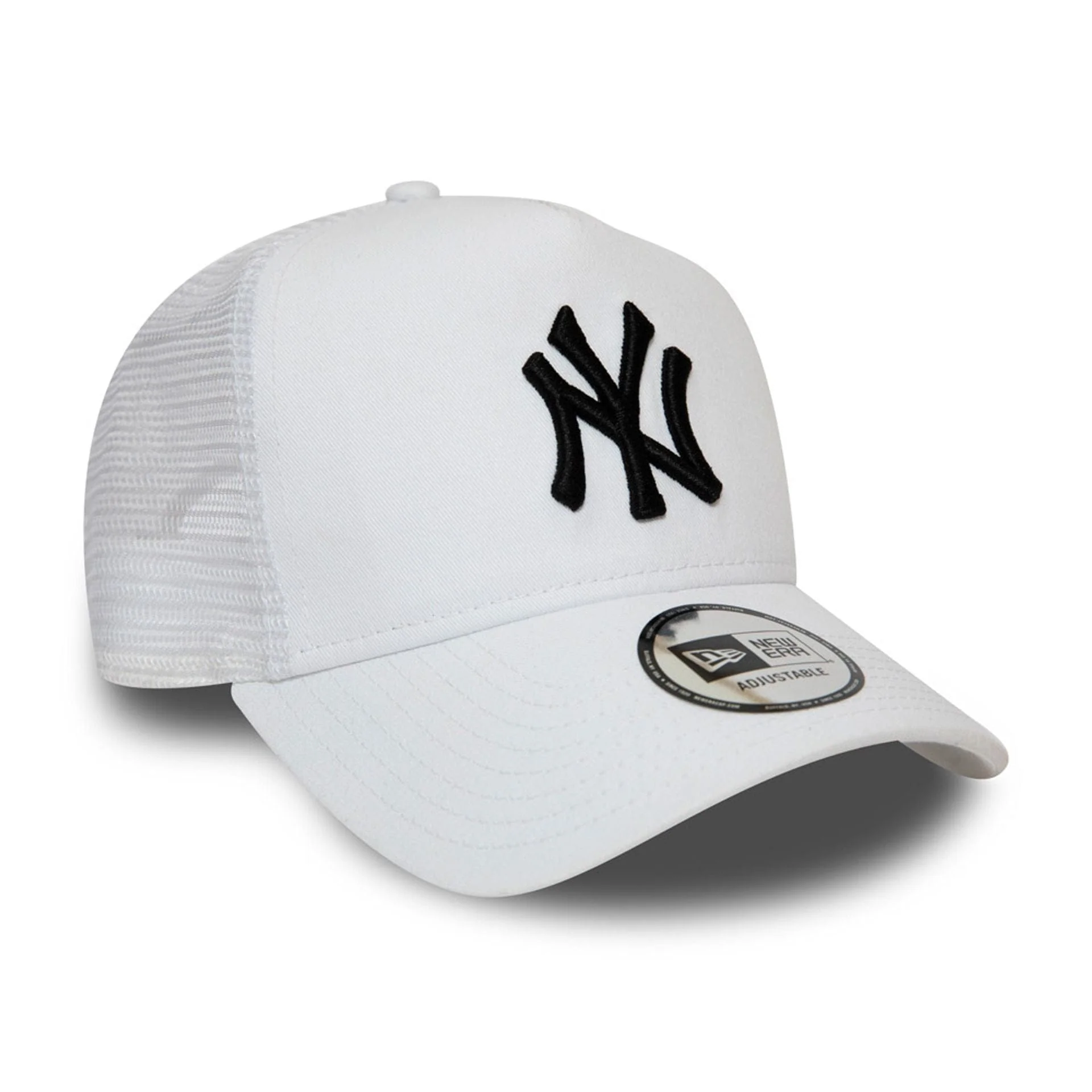 New York Yankees White A-Frame Trucker Cap - Image 3